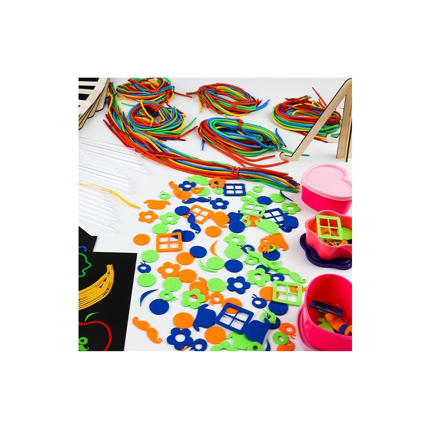 Spaghetti Edu - 6 stands - Innovative Set for Learning to Write - Teachers and Parents Teaching Kindergartens Education Classroom Materials