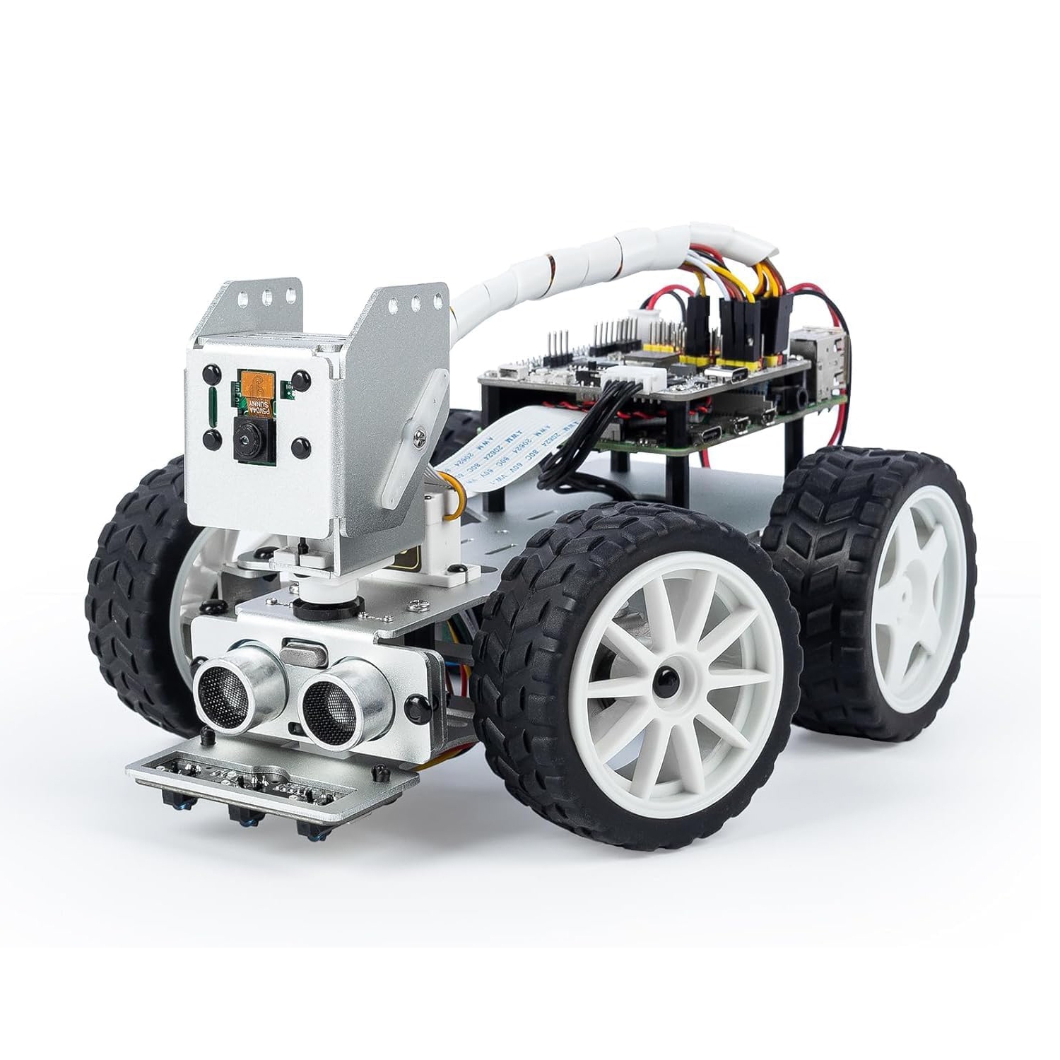 SunFounder PiCar-X Smart Video Robot Car Kit for Raspberry Pi 4B 3B+ 3B 2B (Battery not Included) CN0351D