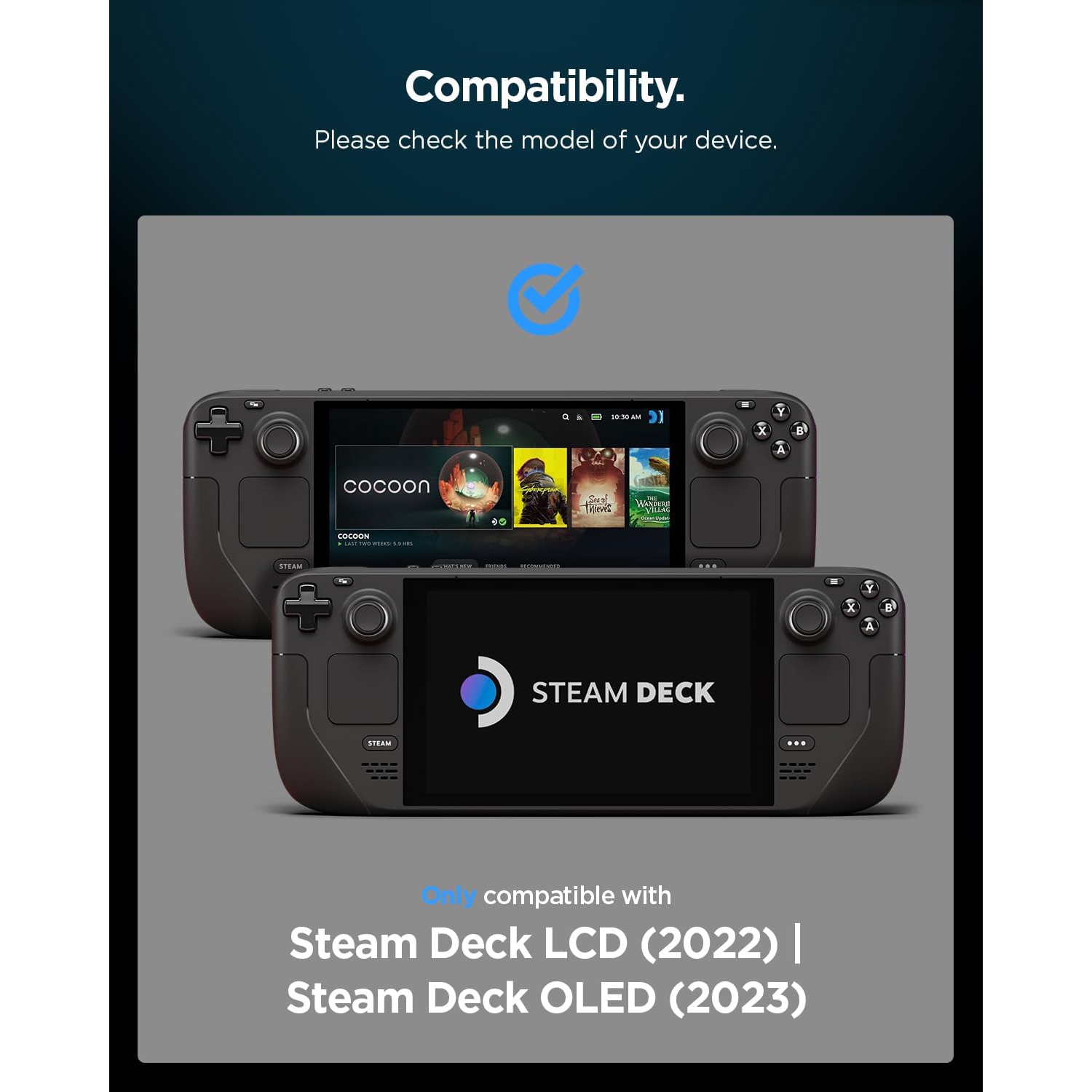 Spigen Thin Fit Pro Protective Steam Deck LCD / Steam Deck OLED (2023) Case with Kickstand Designed for Steam Deck Case TPU & PC Cover with Shock