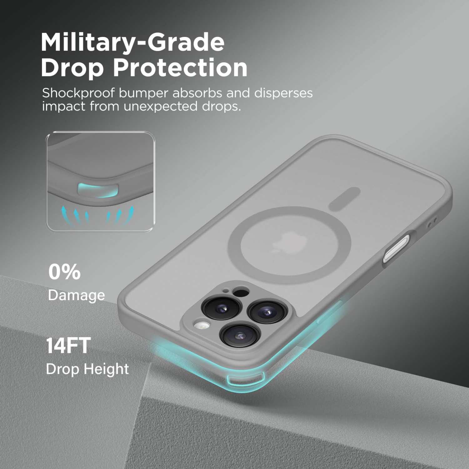 Magnetic Compatible with iPhone 16 Pro Max Case, Upgraded Full Camera Protection Compatible with MagSafe Protective Translucent Matte Women Phone