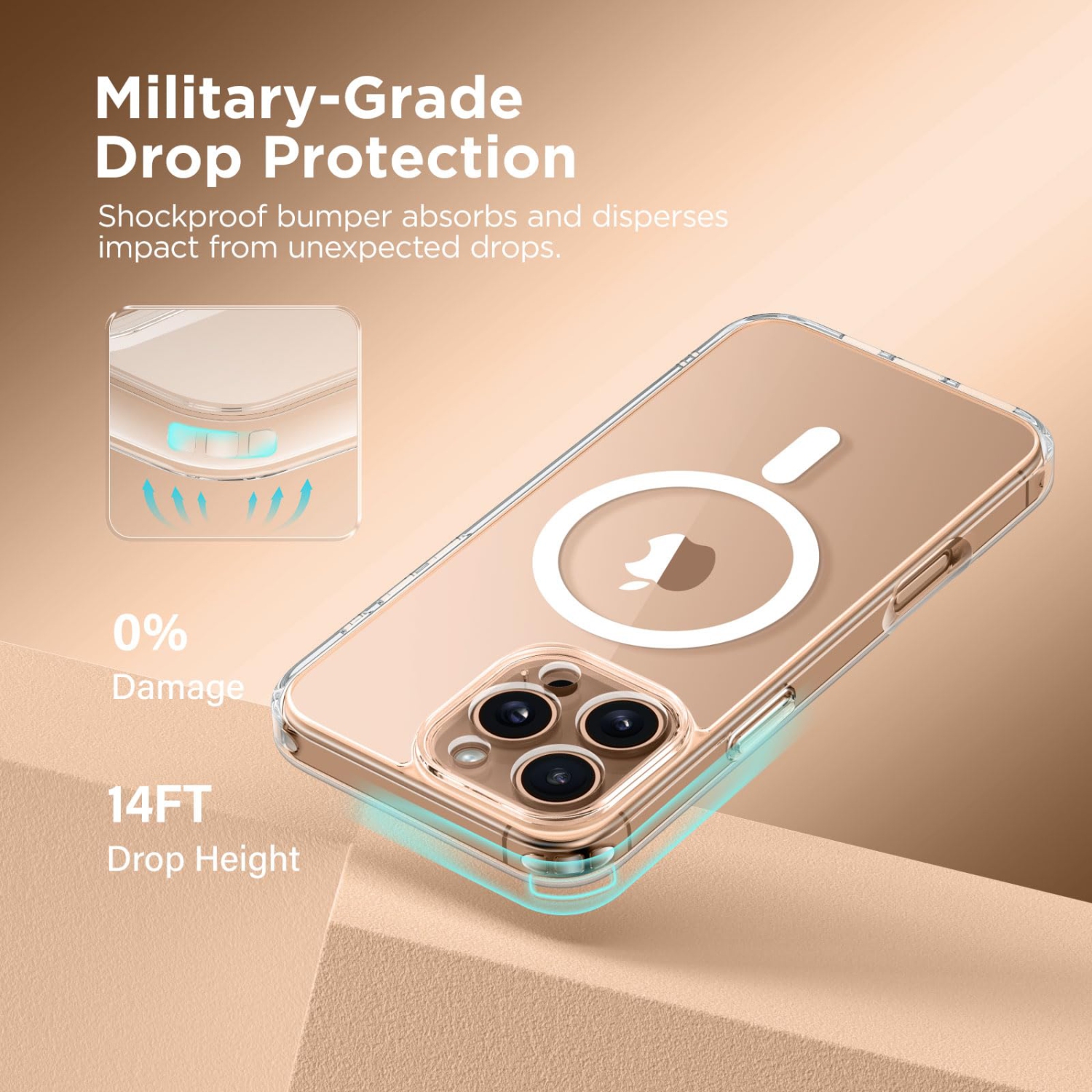 Magnetic Compatible with iPhone 16 Pro Max Case, Upgraded Full Camera Protection Compatible with MagSafe Protective Translucent Matte Women Phone