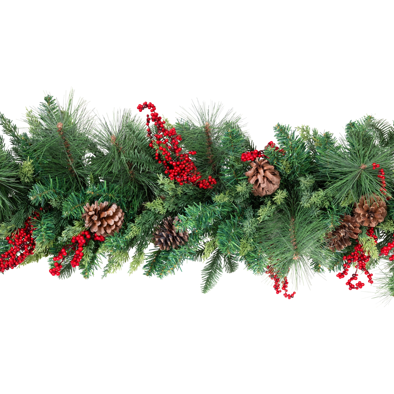 Cypress and Cedar Artificial Christmas Garland - 10' x 15" - Unlit