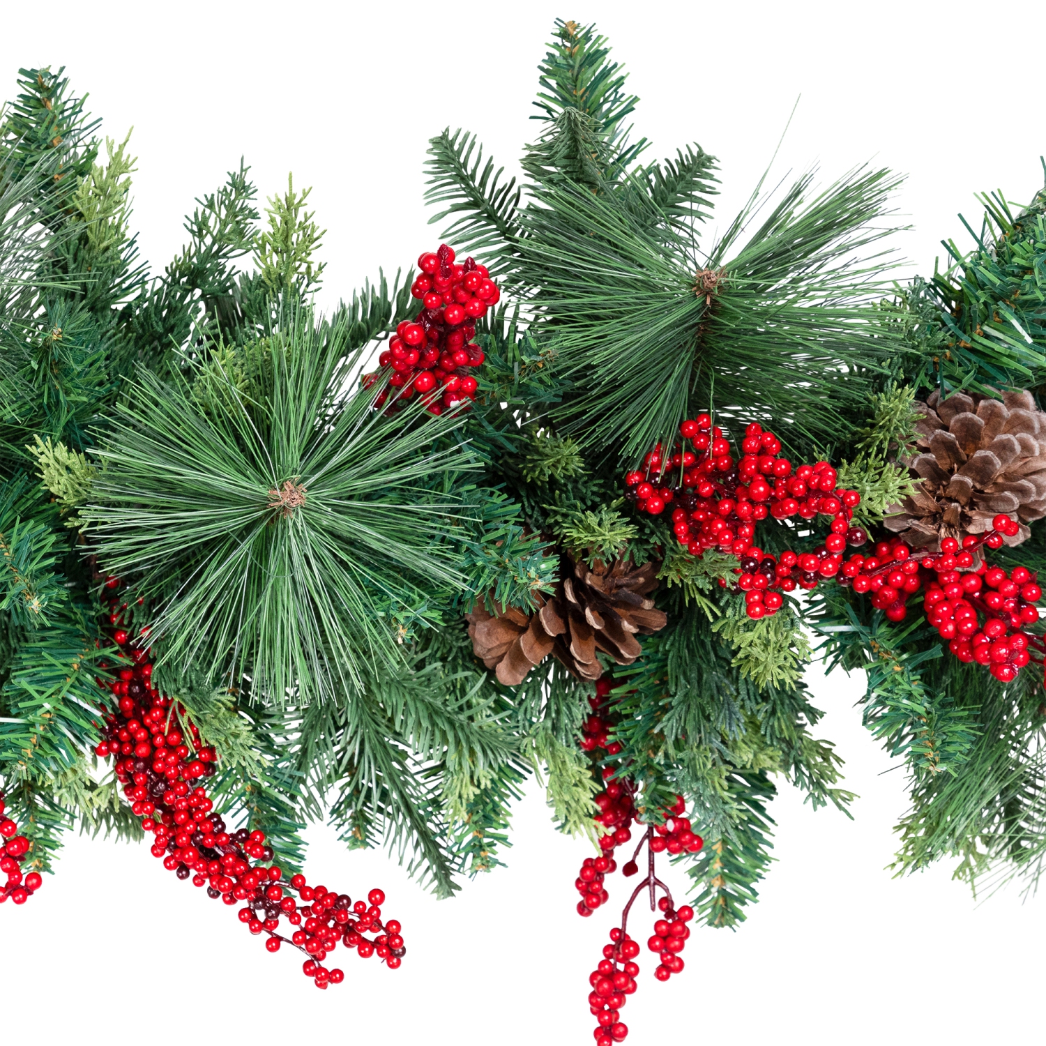 Cypress and Cedar Artificial Christmas Garland - 10' x 15" - Unlit