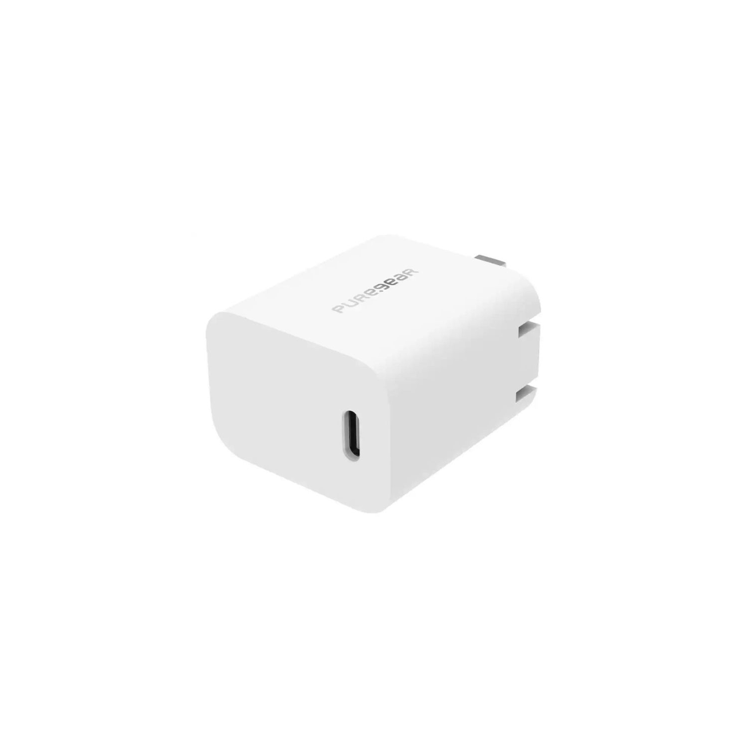 Chargeur mural 20&nbsp;W USB-C Light Speed de Pure Gear | Couleur&nbsp;: Blanc