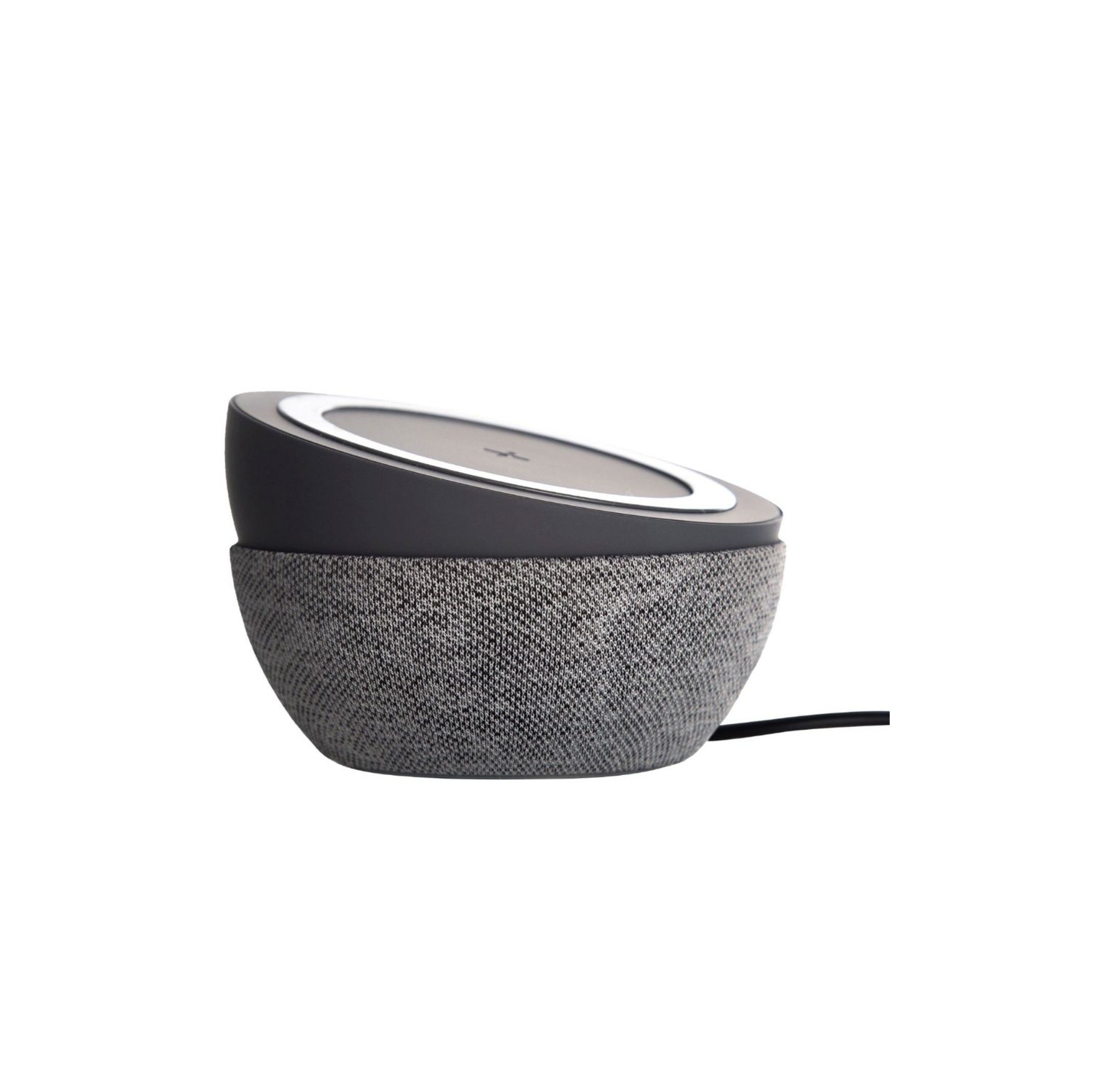 Tylt Twisty 360 Adjustable Wireless Charging Pad | Fastest Wireless Charger | Multiple Viewing Angles - Color: Gray