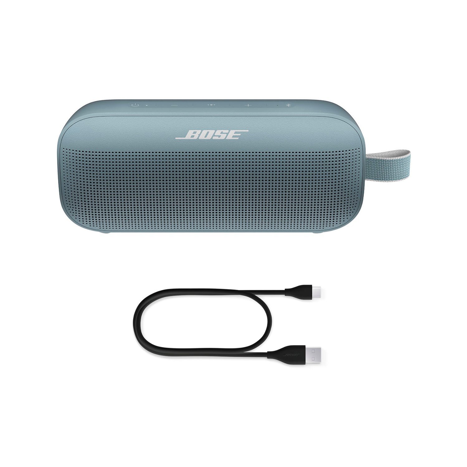 Refurbished - Bose SoundLink Flex Portable Bluetooth Speaker with Waterproof/Dustproof Design - Stone Blue