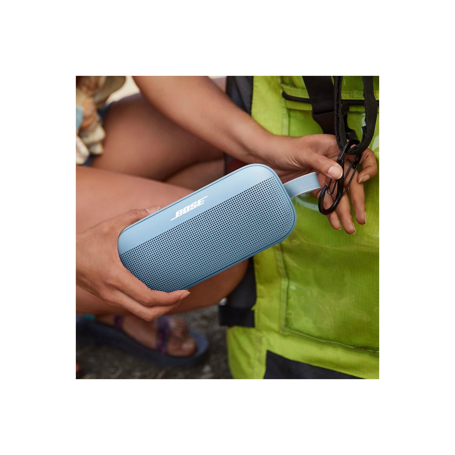 Refurbished - Bose SoundLink Flex Portable Bluetooth Speaker with Waterproof/Dustproof Design - Stone Blue