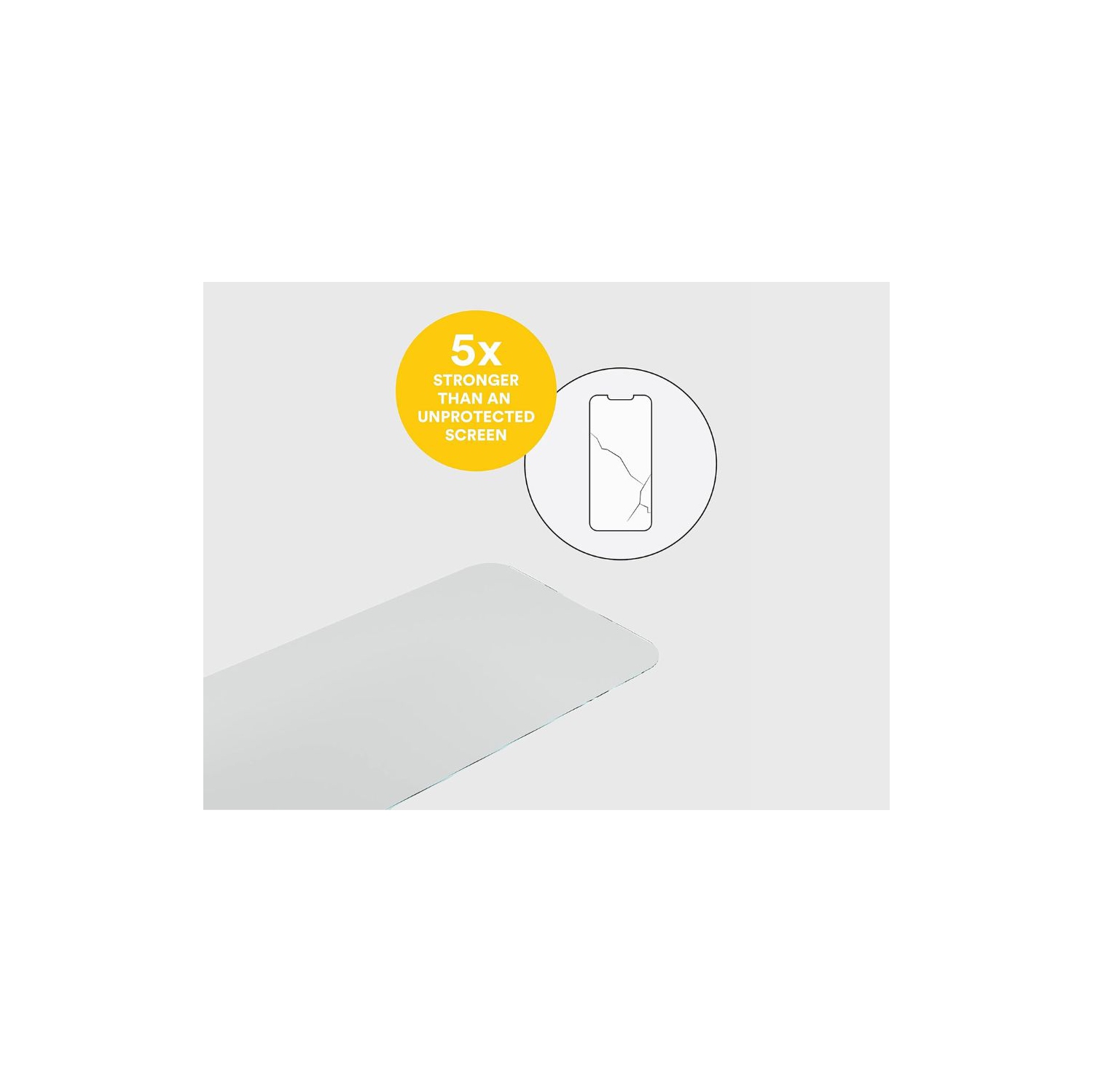 BodyGuardz Pure 3 Tempered Glass Screen Protector 5X Stronger for iPhone 14 Pro