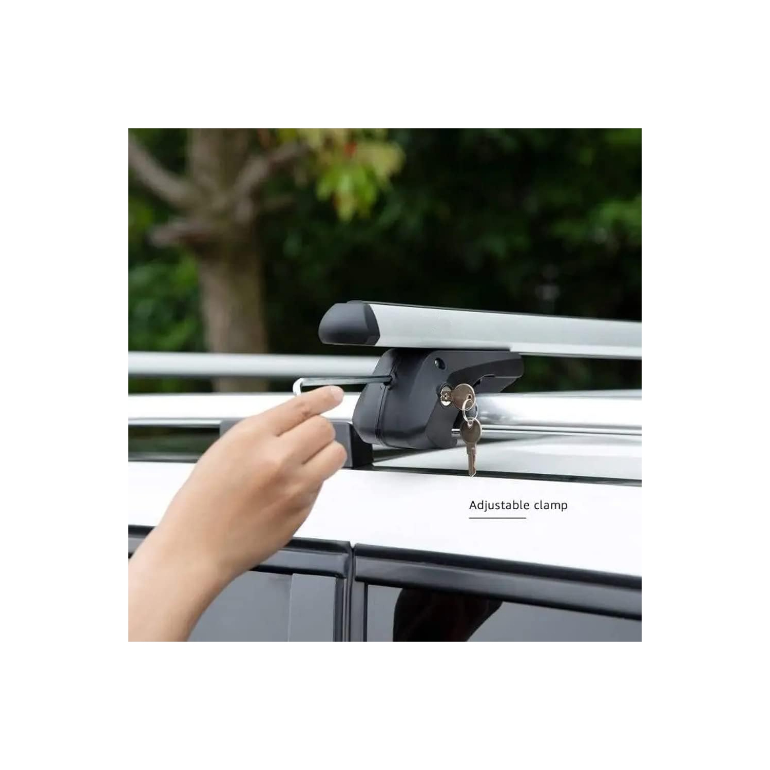 Stanz Roof Rack Crossbars 54 in Aero Aluminum Cross Bars Raised Side Rail Gap Needed - Mounts to The Rooftop of Your Car or SUV
