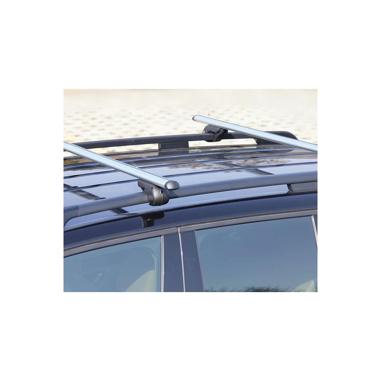 Stanz Roof Rack Crossbars 54 in Aero Aluminum Cross Bars Raised Side Rail Gap Needed - Mounts to The Rooftop of Your Car or SUV
