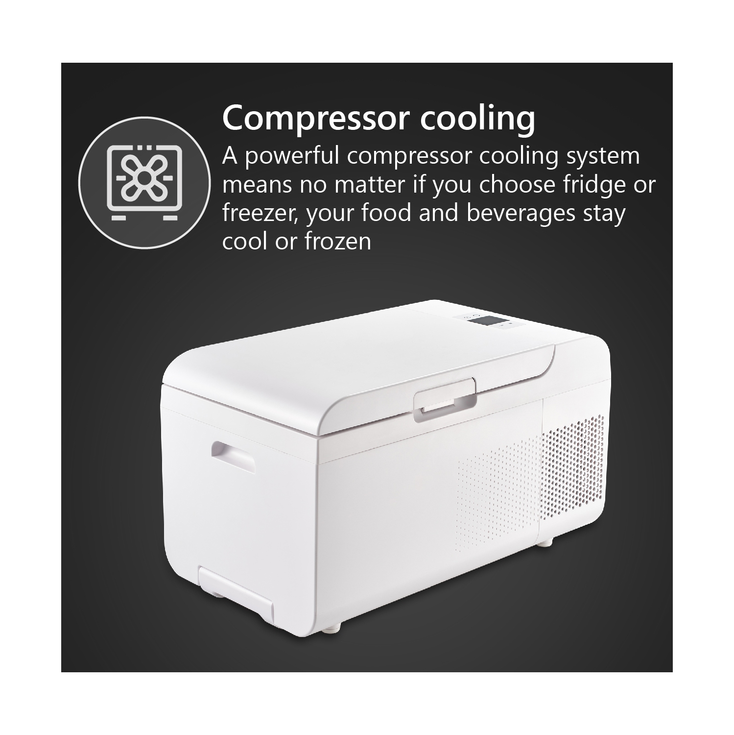 Equator Rolling Fridge-Freezer Portable Casters Retractable Handle 0.7cf 12/110V