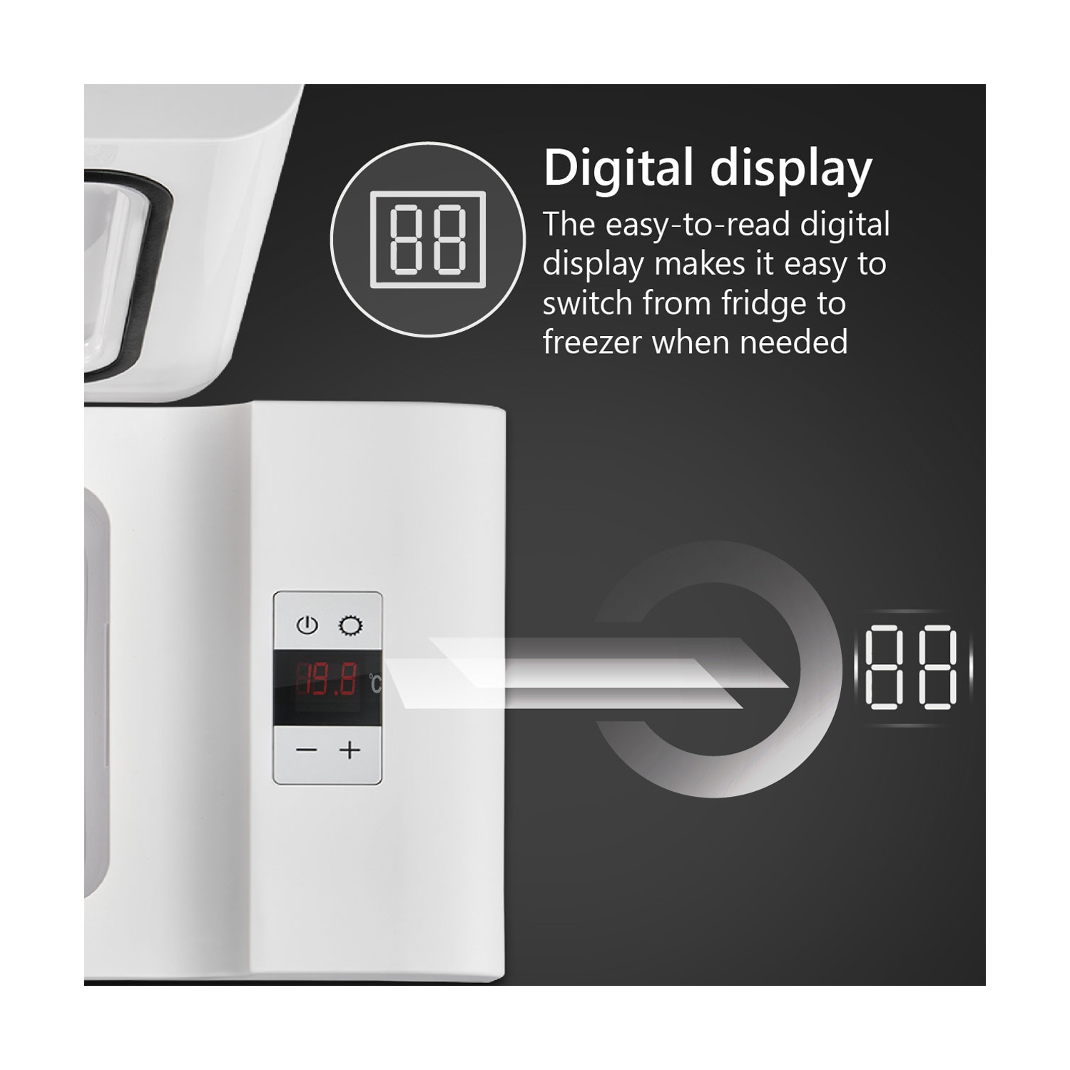 Equator Rolling Fridge-Freezer Portable Casters Retractable Handle 0.7cf 12/110V