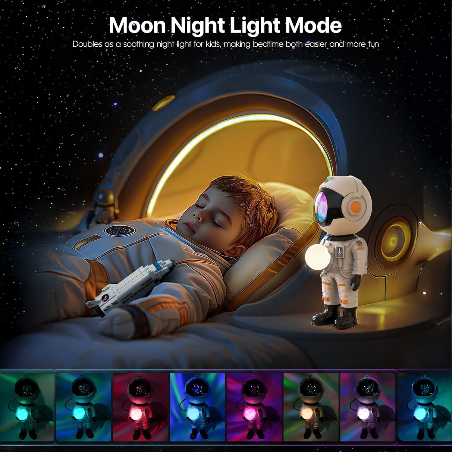 SUMKEA Astronaut Galaxy Projector , Nebulae Light , White