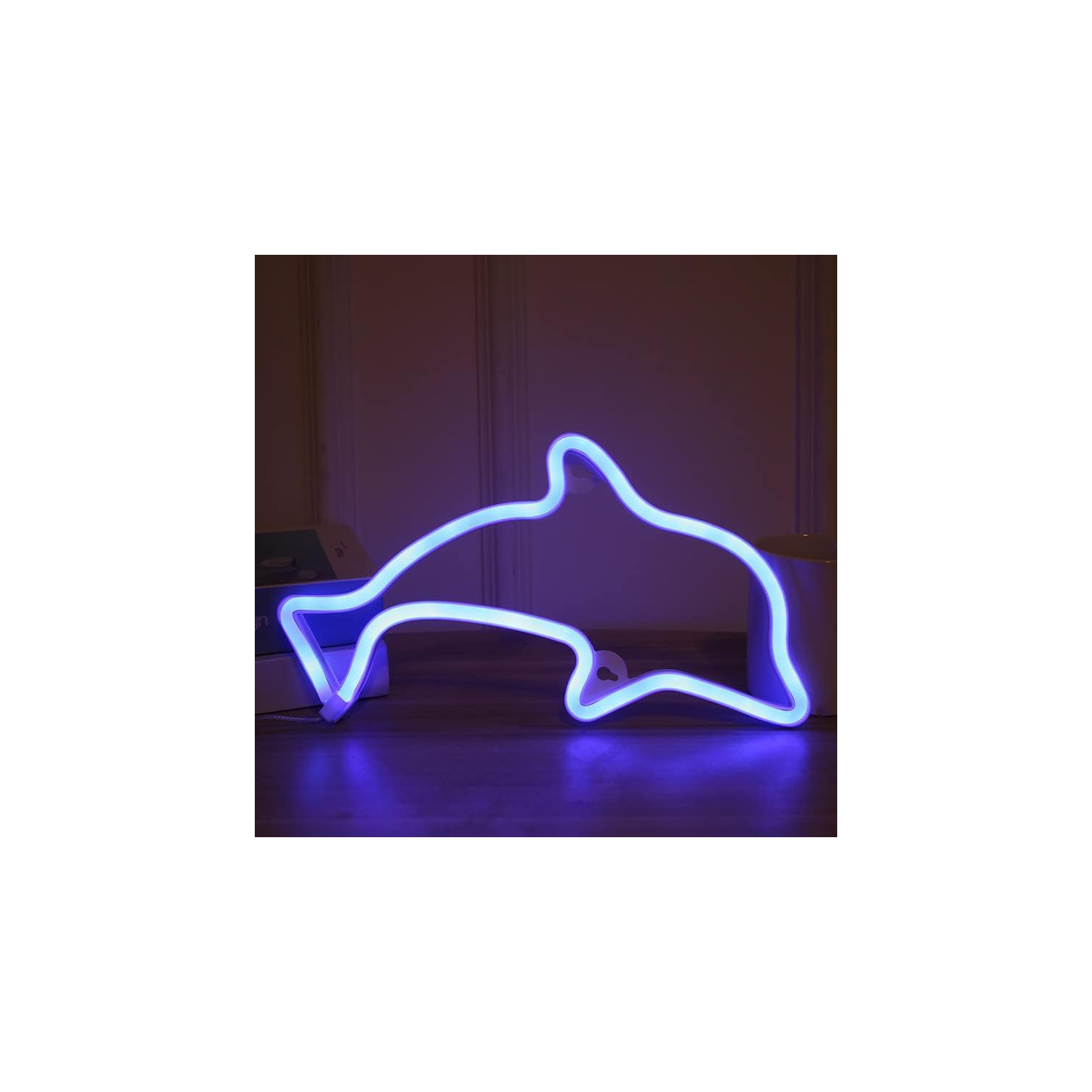 Enseigne néon baleine 1 pièces, décoration murale néon LED, pour décoration murale Chambre de jeu Jeu Chambre de garçon Grand cadeau pour enfant,