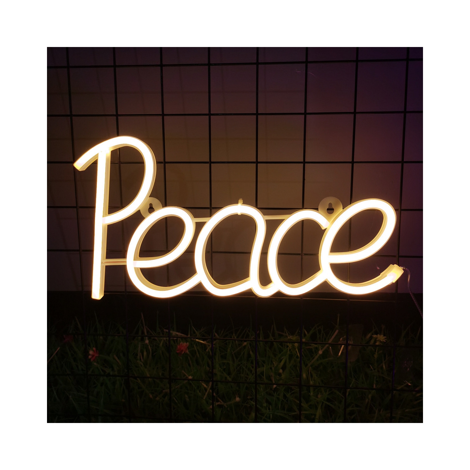 Affiche néon en 1 pièces, panneau néon en forme de tête de vache LED Lampe de nuit USB Lampe de nuit à DEL alimentée par piles, éclairage au néon,