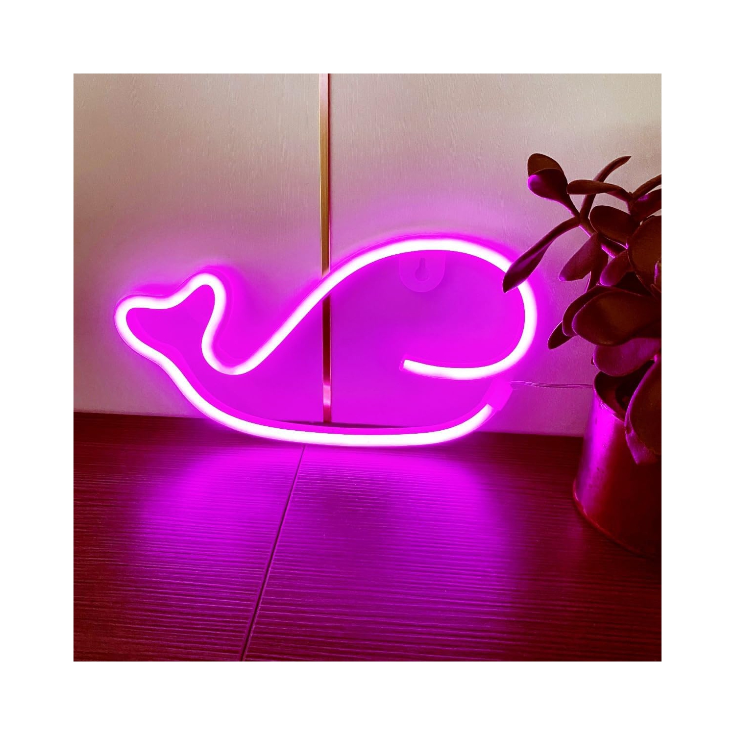 Enseigne néon baleine 1 pièces, décoration murale néon LED, pour décoration murale Chambre de jeu Jeu Chambre de garçon Grand cadeau pour enfant,