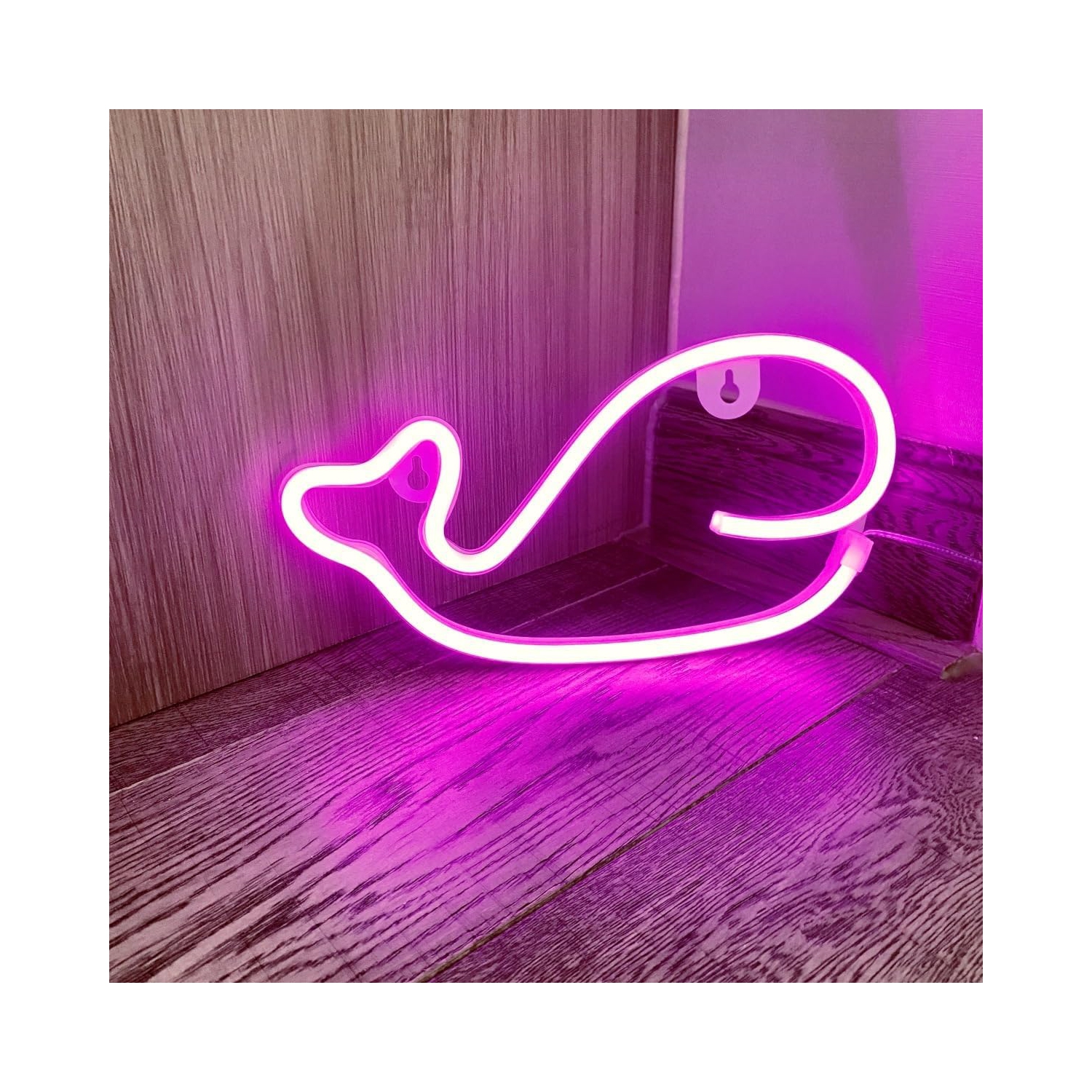 Enseigne néon baleine 1 pièces, décoration murale néon LED, pour décoration murale Chambre de jeu Jeu Chambre de garçon Grand cadeau pour enfant,