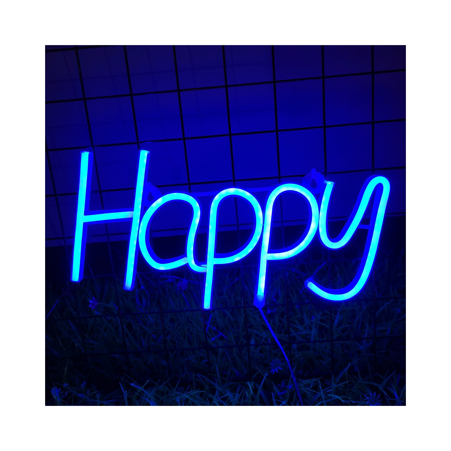 Affiche néon 1 pièces, panneau néon LED lampe de nuit lumière au néon USB Lampe de nuit à DEL alimentée par piles, décoration murale de chambre à