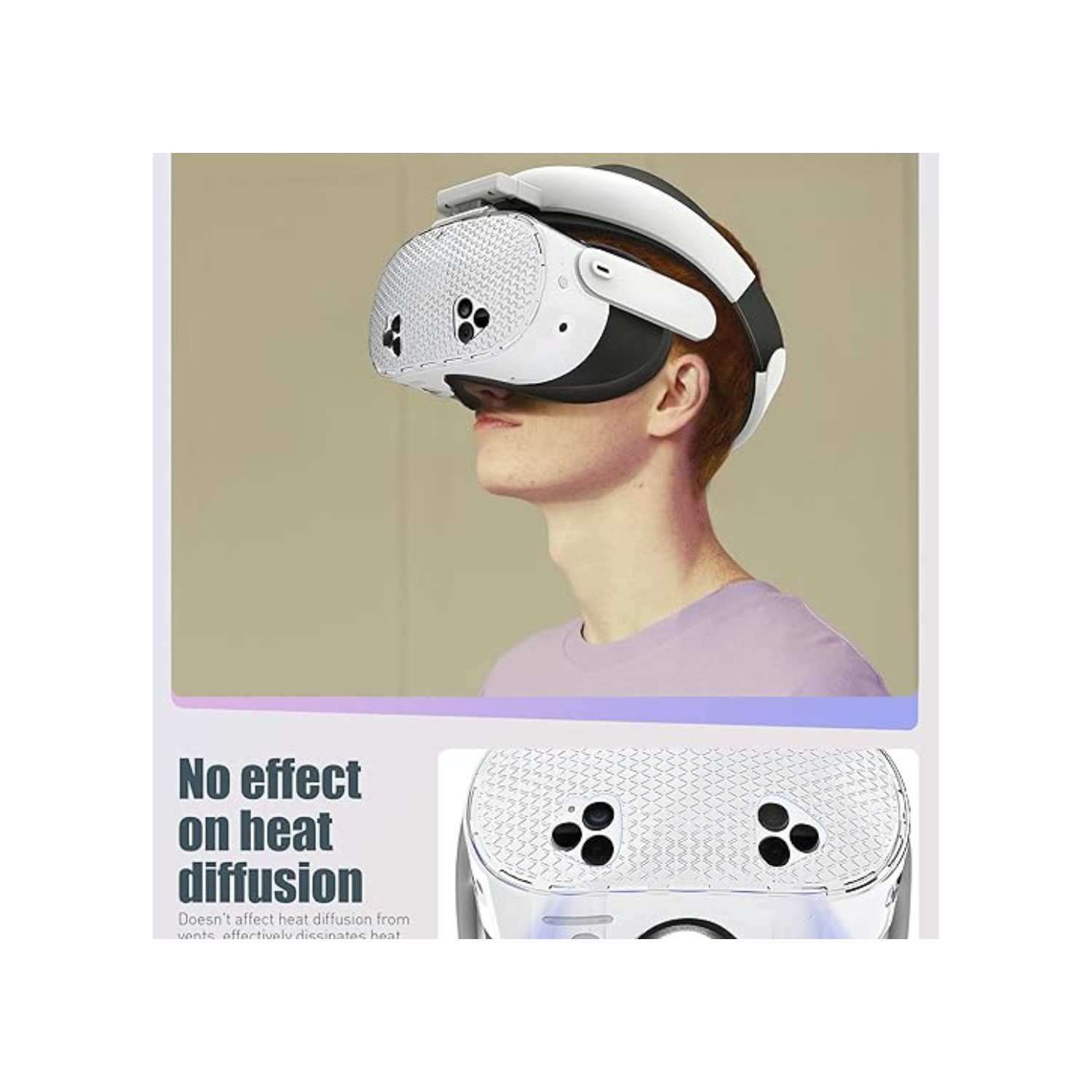 Prime made VR Head Strap Compatible for Quest 3S,Strap Accessories with Head Cushion, Upgarde Elite Strap Comfortable Protective Reduce Pressure –