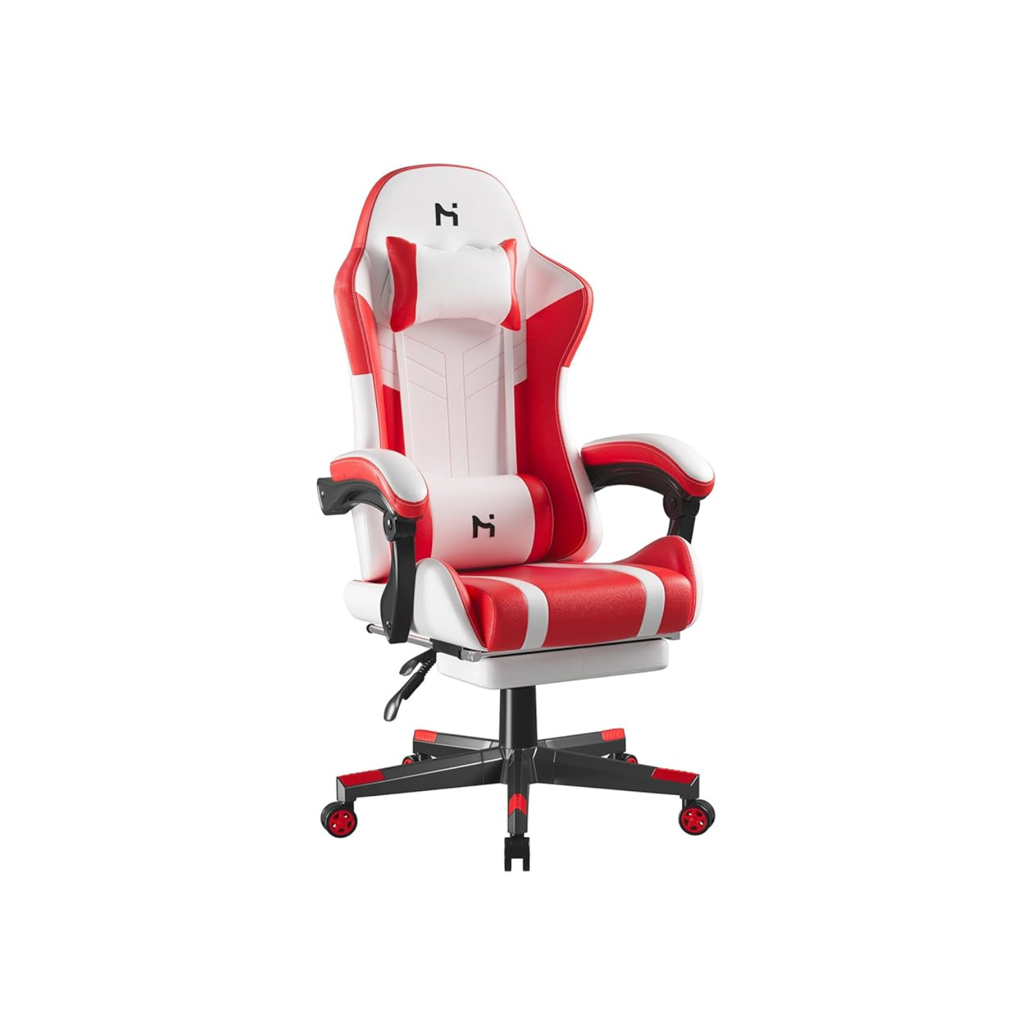 HLDIRECT Gaming Chair, Ergonomic Gaming Chairs for Adults, Video Game Chair with Footrest, Gamer Computer Chair with Highback Headrest and Lumbar
