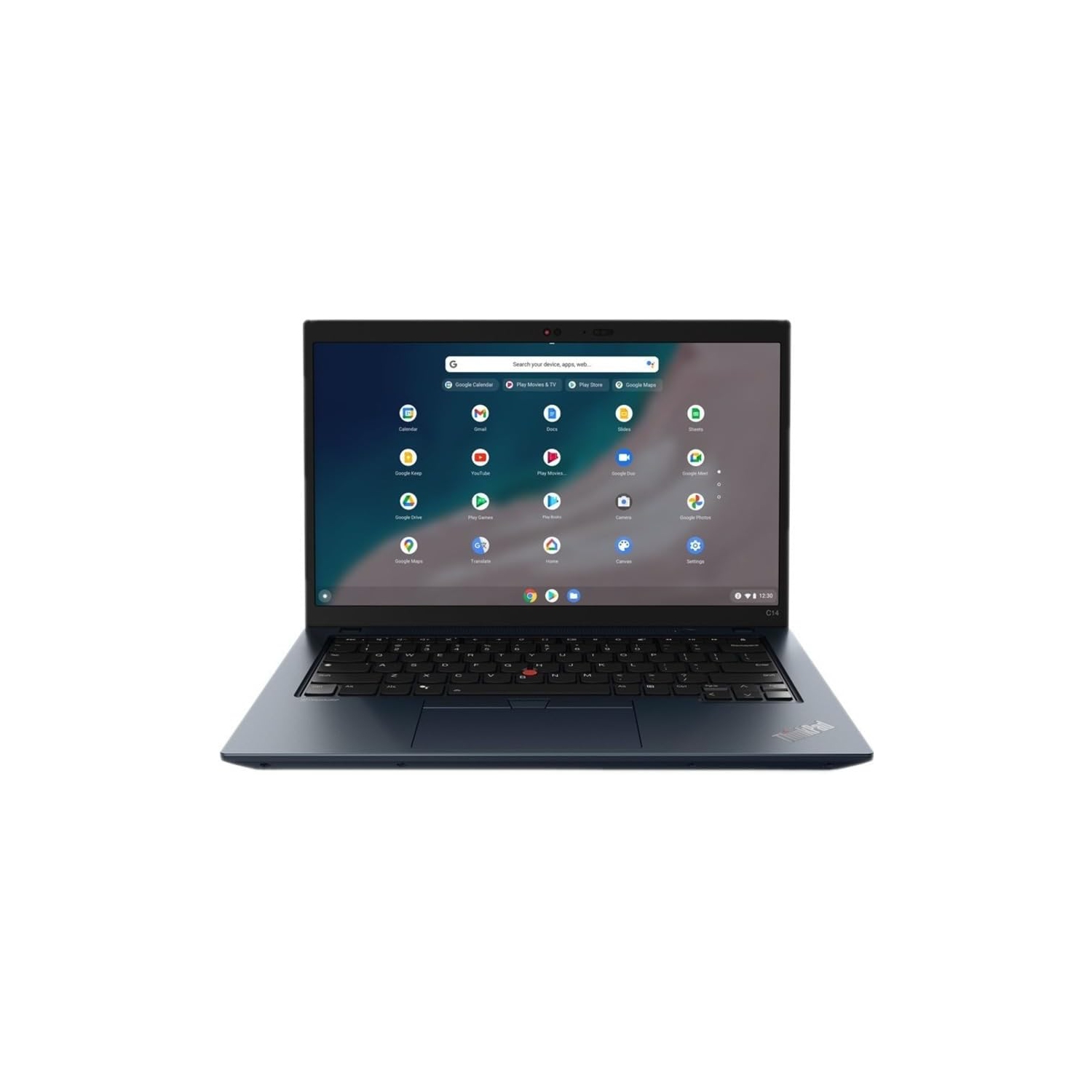 Boîte ouverte - Chromebook ThinkPad C14 de 1 14e génération de Lenovo - Bleu abyssal
