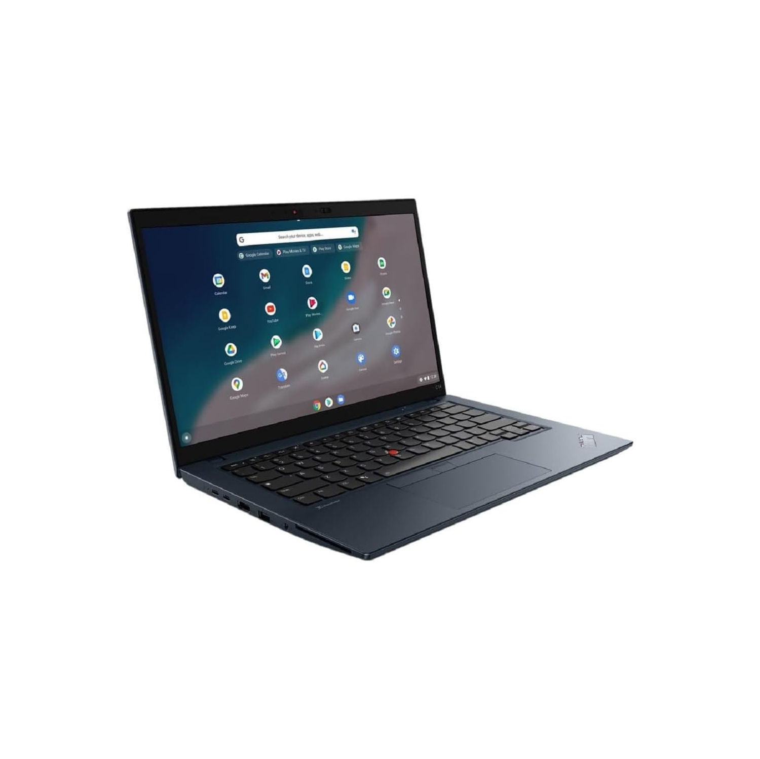 Boîte ouverte - Chromebook ThinkPad C14 de 1 14e génération de Lenovo - Bleu abyssal