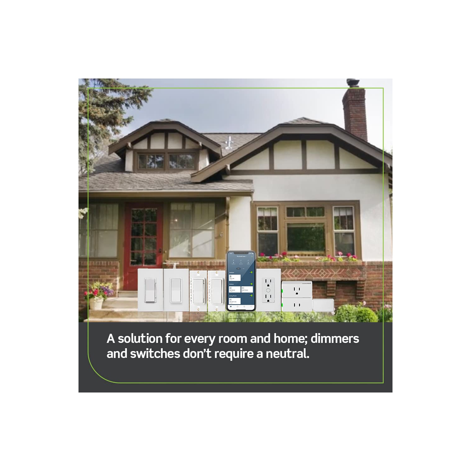 Ensemble avec gradateur intelligent non neutre et pont Wi-Fi de Decora pour les maisons plus anciennes sans fil neutre