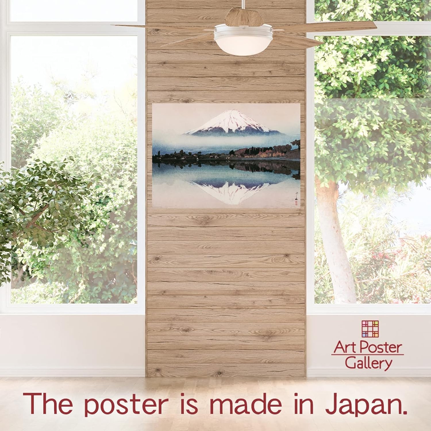 Hiroshi Yoshida «&nbsp;Monte du lac Yamanaka Fuji&nbsp;» Affiche japonaise 16,53&nbsp;poch×11,69&nbsp;po/42㎝×29.7㎝(A3)＜Papier d'art