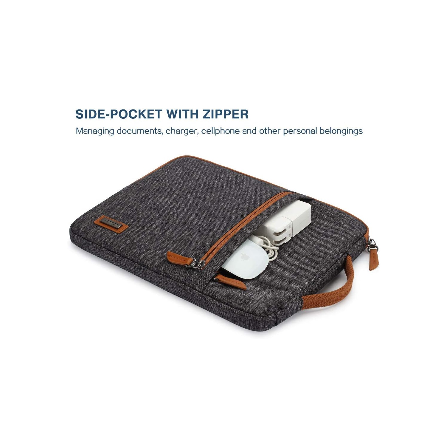 Housse pour ordinateur portatif 10,1&nbsp;po Étui étanche pour tablette Protection et poignée de transport pour iPad Pro 10,5&nbsp;po/iPad 9,7&nbsp;po