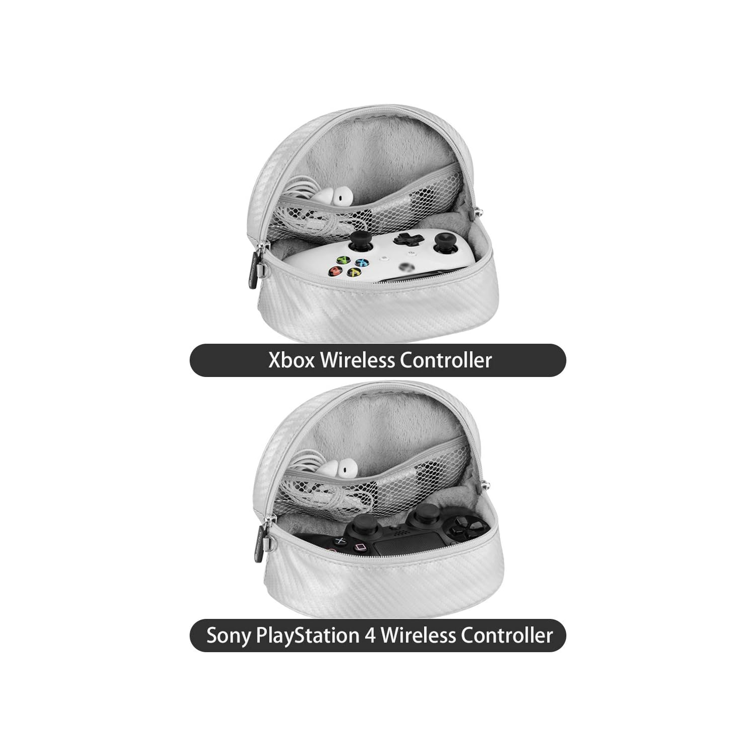 Controllers Carrying Pouch Travel Bag, Compatible with Google Stadia, Sony Playstation 5, Dual Sense Edge, PS5