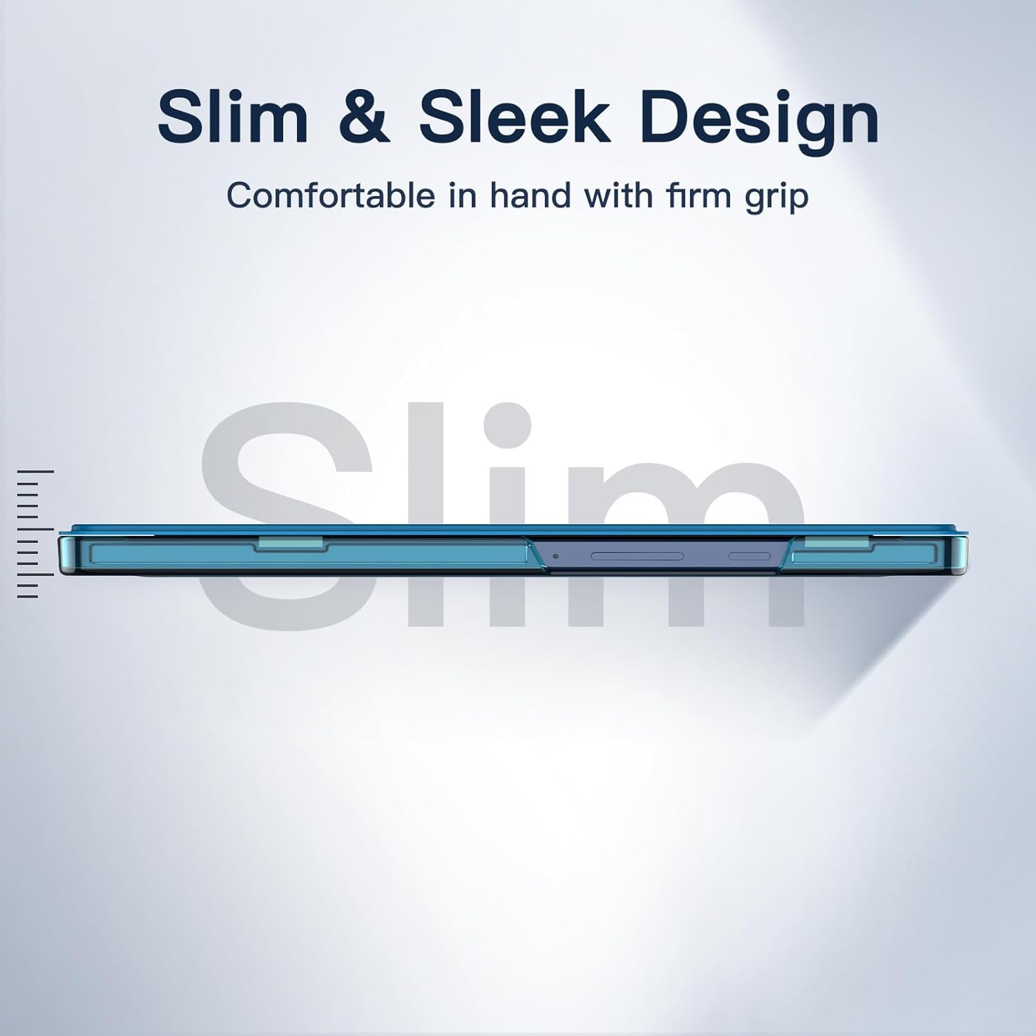 Case for Samsung Galaxy Tab A9 8.7-Inch 2023, Slim Translucent Back Tri-Fold Folio Stand Protective Tablet Cover