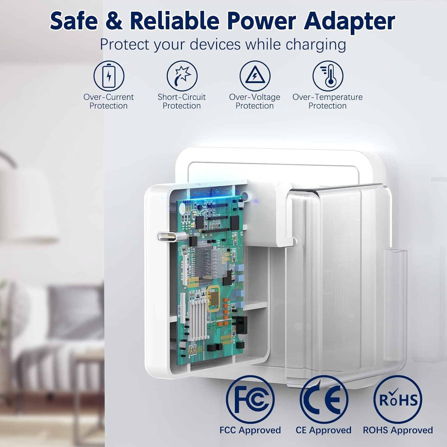 Chargeur MacBook Pro 96 W Chargeur USB-C pour MacBook Pro Air de 13 14 15 16 po 2022/2021/2020/2019/2018, Rapide