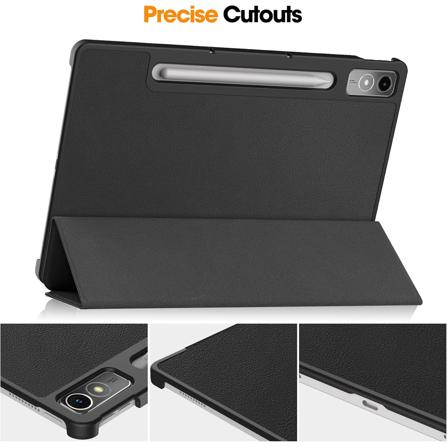 Case for Lenovo Tab P12 Pro 12.7" 2024, Folding Folio Ultra-Thin Smart PU Leather Stand Case Cover