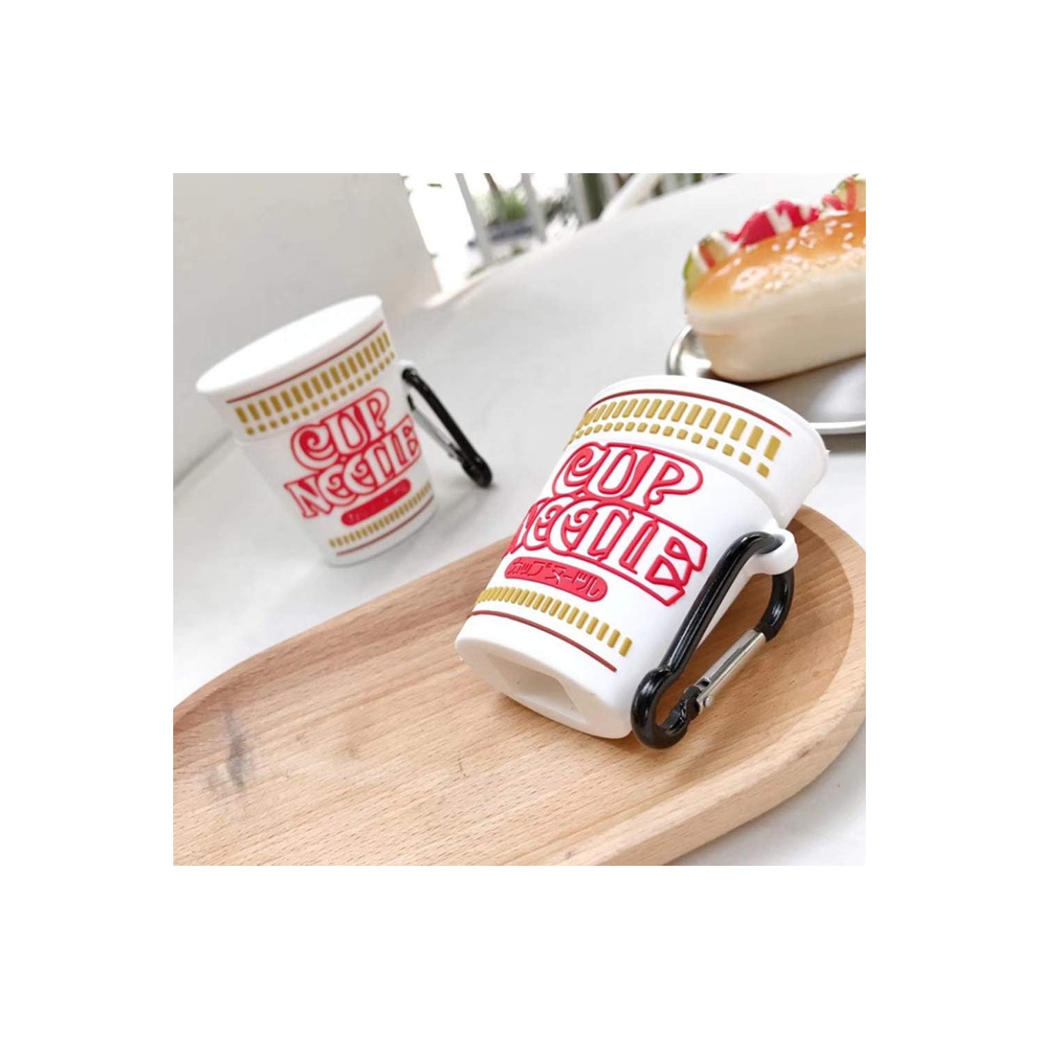 Compatible with AirPods 2/1 Case Noodles Cup, Kids Teens Girls Boys Women Kawaii Cartoon 3D Skin for Airpod Case,