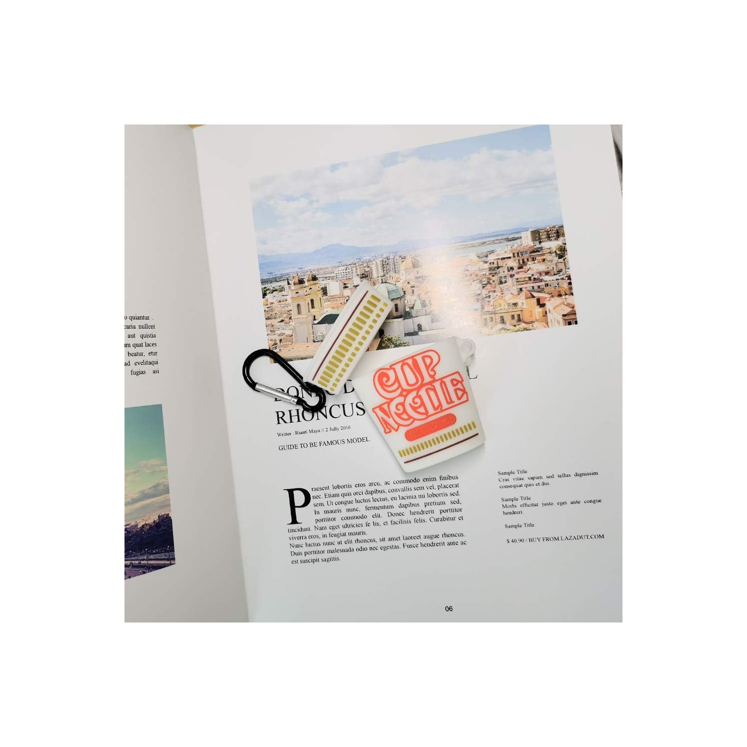 Compatible with AirPods 2/1 Case Noodles Cup, Kids Teens Girls Boys Women Kawaii Cartoon 3D Skin for Airpod Case,