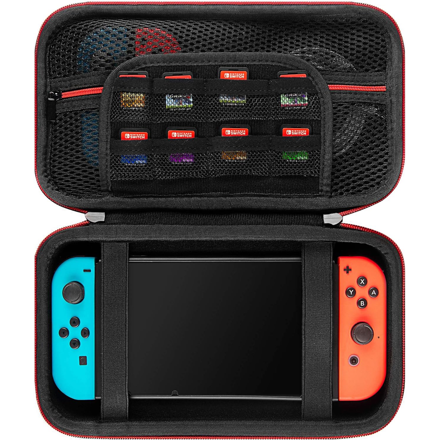 Étui de transport UltraShell compatible avec la console Nintendo Switch, sac de transport protecteur avec espace pour câble,