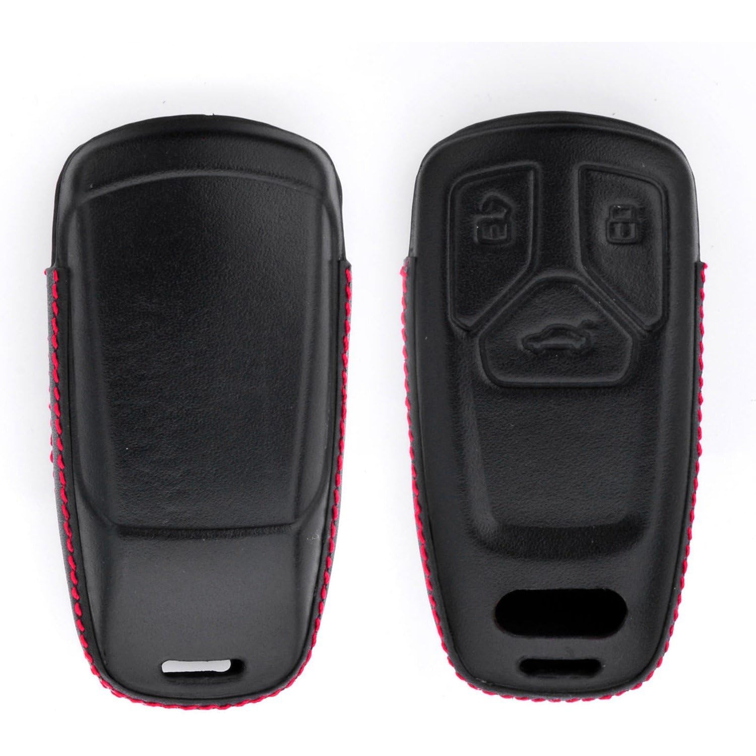 Men Women Genuine Leather Key Fob Cover For Audi A4 A4L A5 A6 A7 A8 Q5 Q7 R8 RS Q3 RS4 RS5 RS7 S4 S5 S6 S7 S8