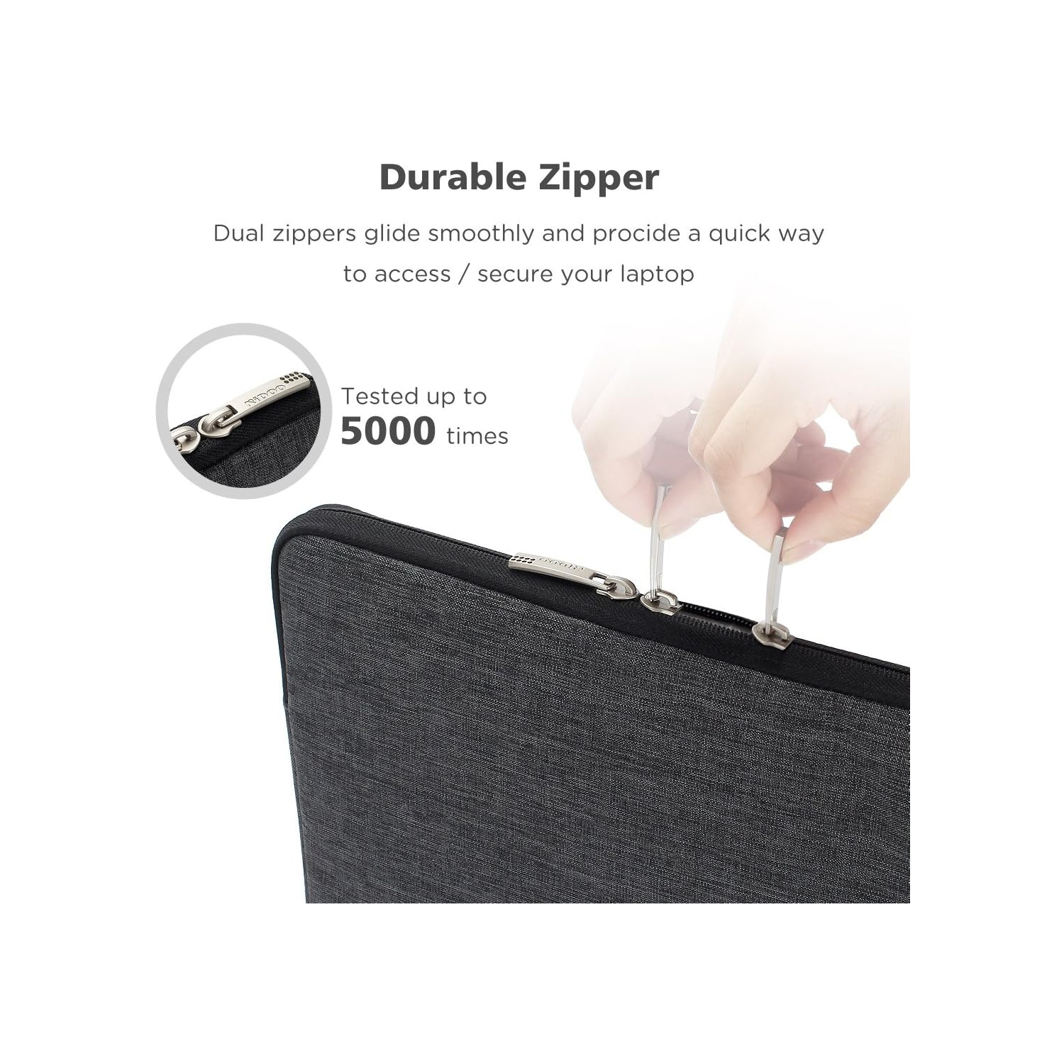 Housse pour portable de 17&nbsp;po; Housse de protection résistante à l'eau; Housse d'ordinateur; Sac de transport portatif pour portable 17 de