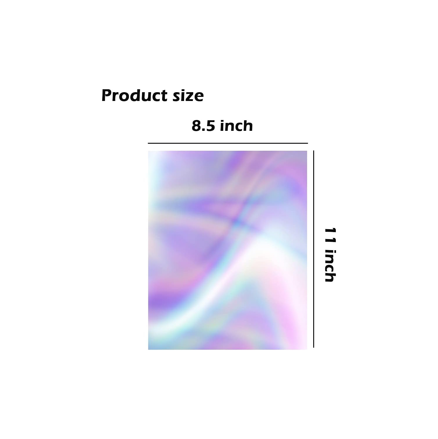 20 feuilles de vinyle imprimables holographiques Papier autocollant pour imprimante laser à jet d'encre, 8,5 x 11 po