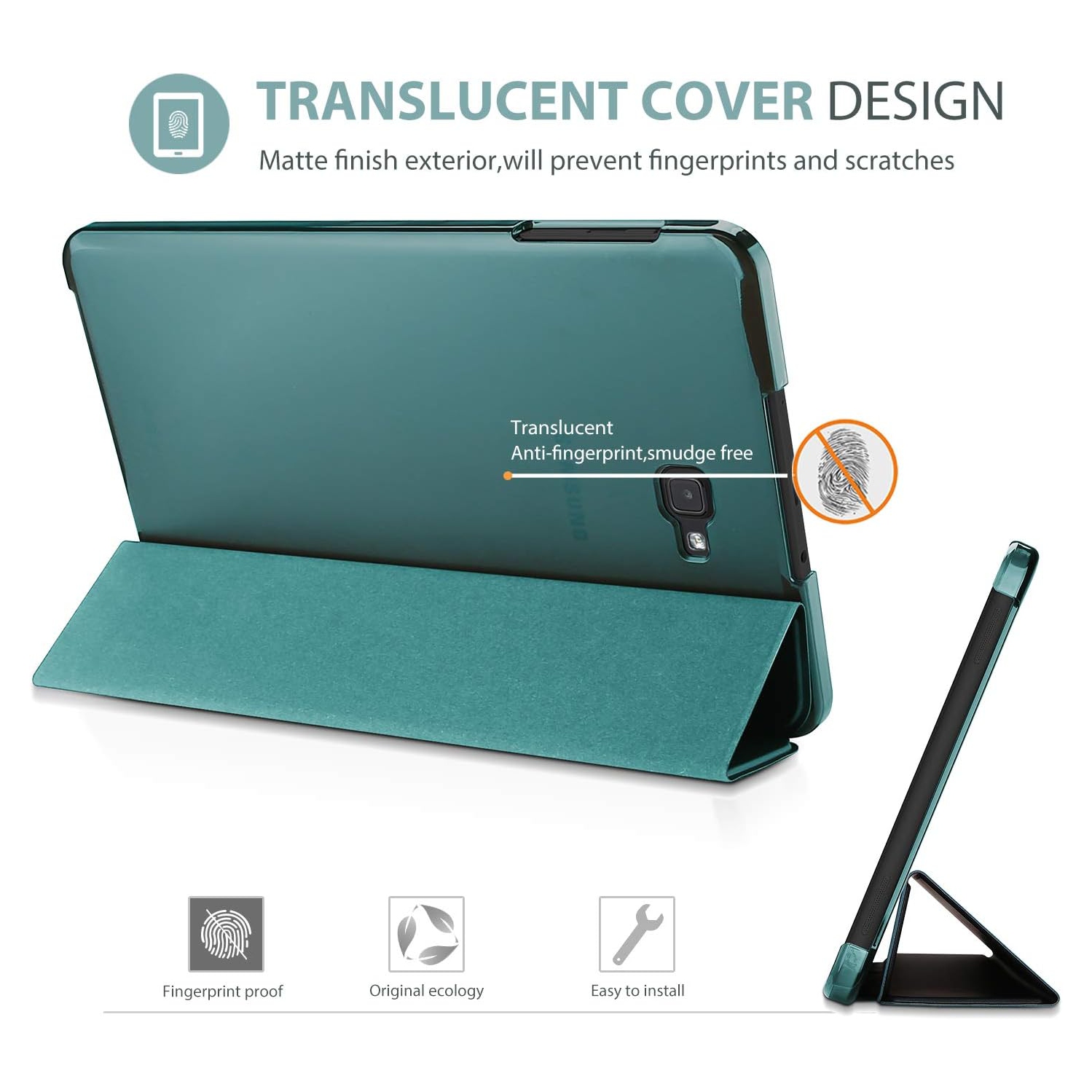 Étui mince pour Galaxy Tab A 10,1 2016 SM-T580 T585 T587, étui-support intelligent léger pour ancien modèle