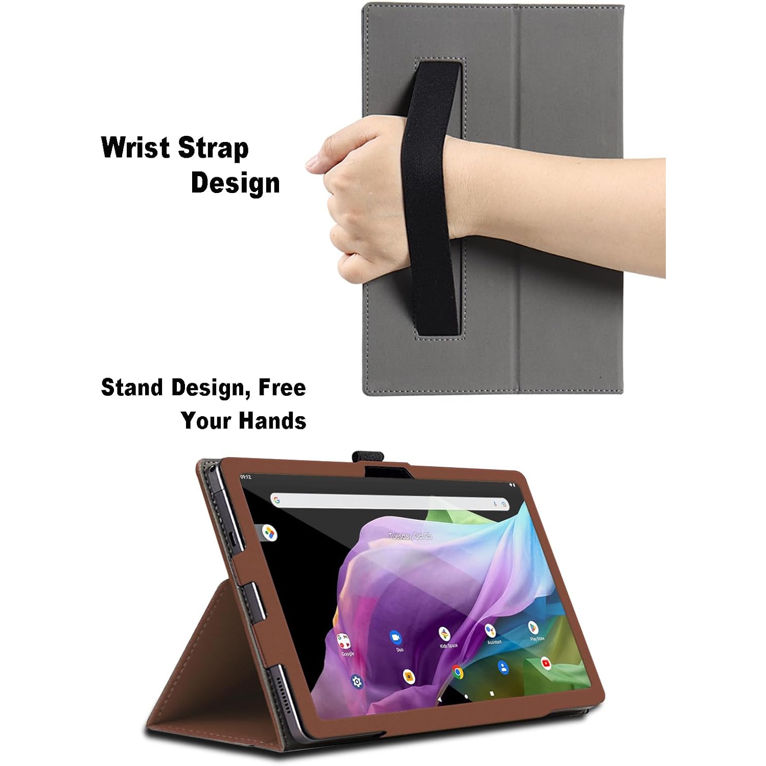 Case for Acer Iconia Tab P10, 10.4 inch, Acer Iconia Tab P10 Tablet Case, Folding Stand Protective Cover with Pencil