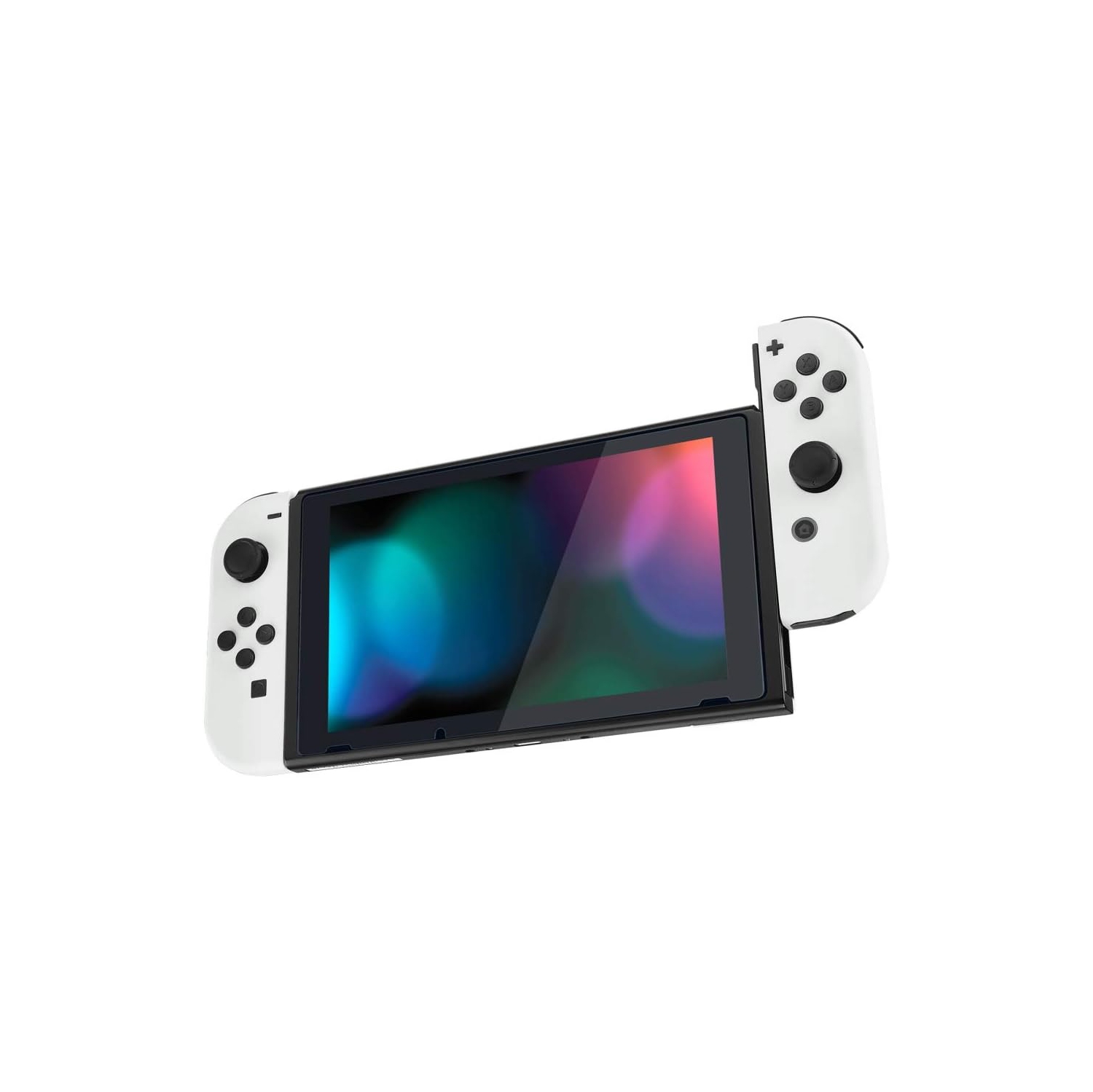 DIY Replacement Shell Buttons for Nintendo Switch & Switch O, White Custom Housing Case with Full Set