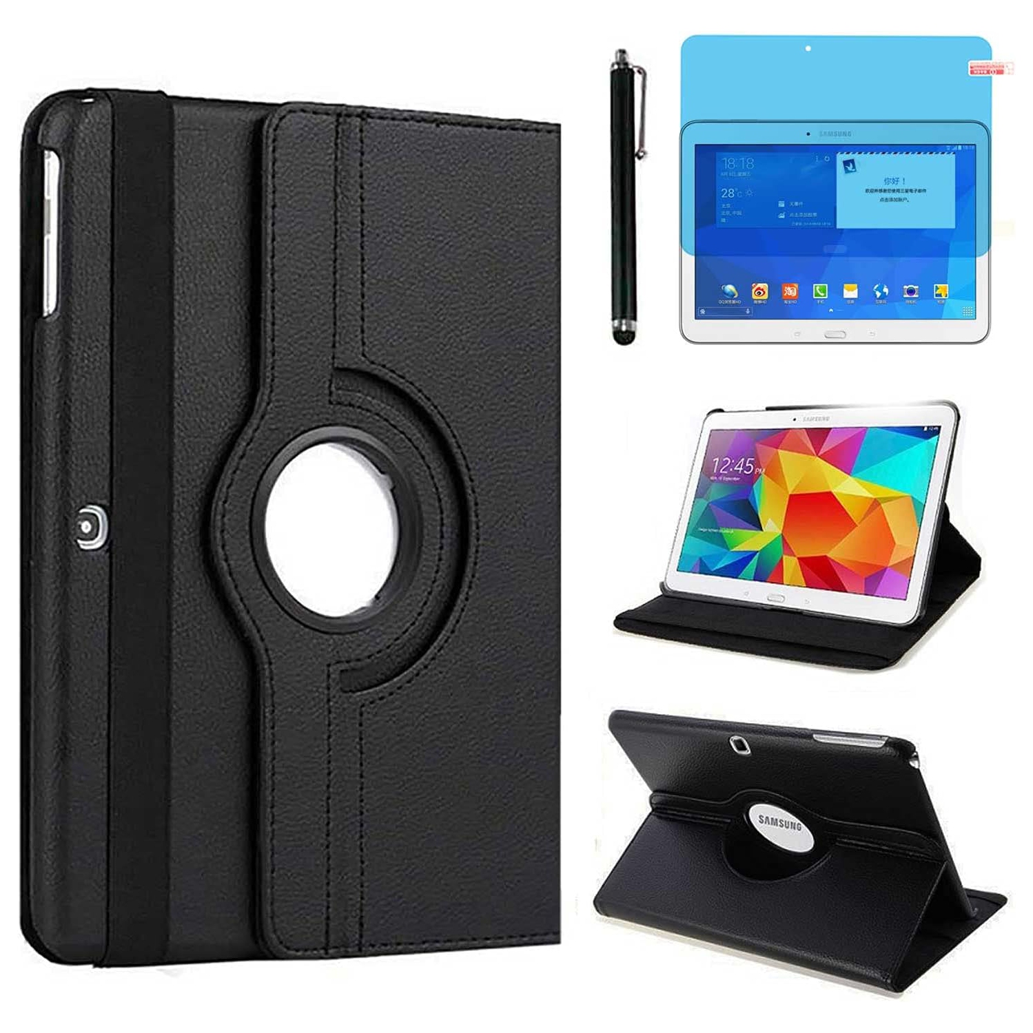 Étui pour Galaxy Tab 4 10.1&nbsp;po de Samsung - Étui-support pivotant à 360 degrés entièrement protecteur