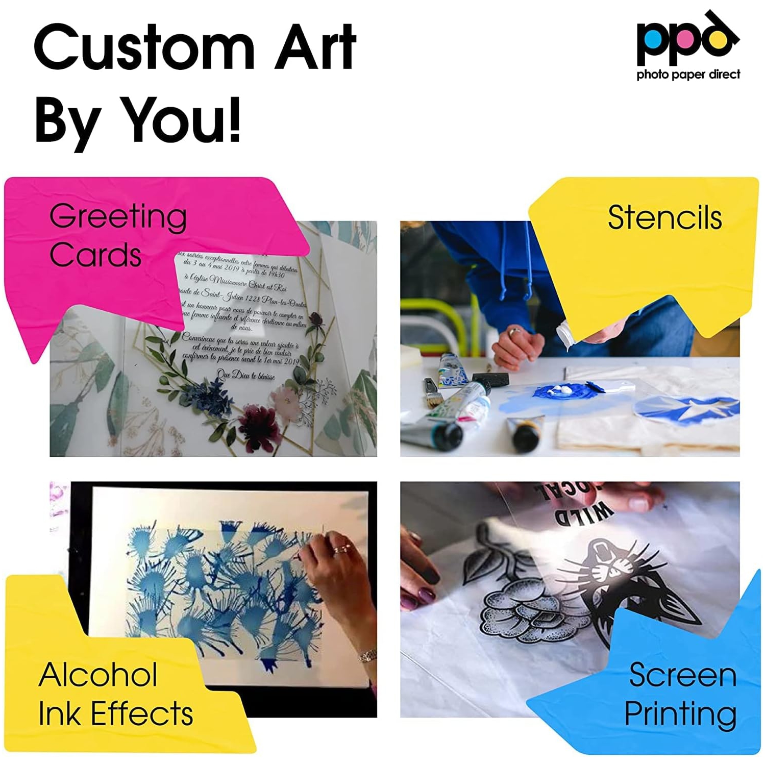 Film laiteux transparent transparent pour projecteur et écran LTR 8,5 x 11 x 50 feuilles - Instant