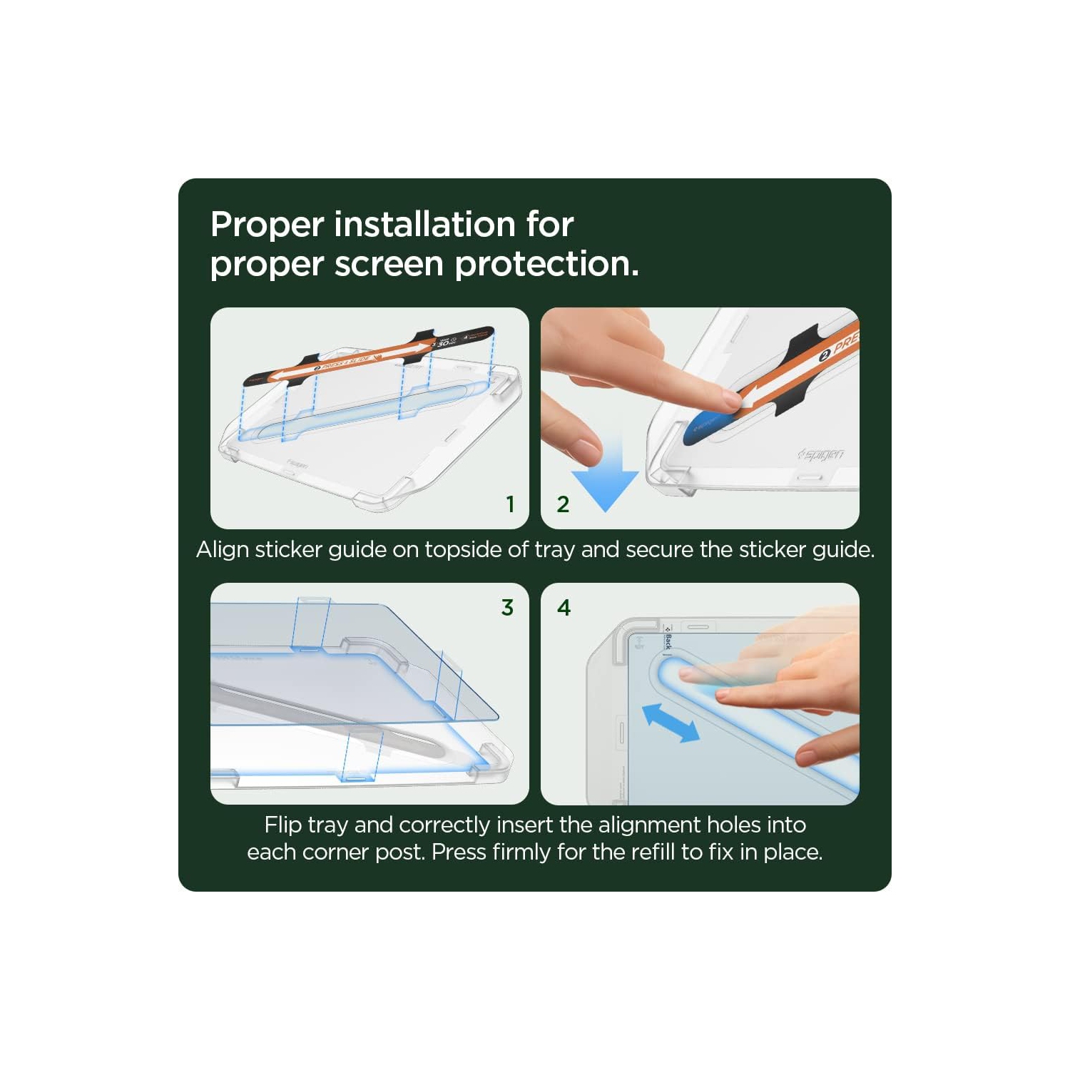 Tempered Gl Screen Protector [GlasTR EZ FIT - Refill] Designed for Tesla Model 3(2023), Tesla Model Y(2023)