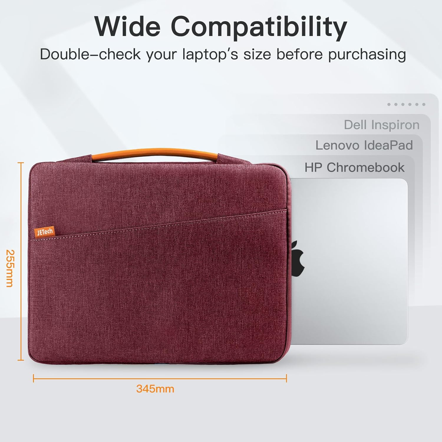 Laptop Sleeve for 13.3-Inch MacBook Air/Pro, 14-Inch MacBook Pro 2021 M1, 13-13.6 Inch Notebook, Waterproof