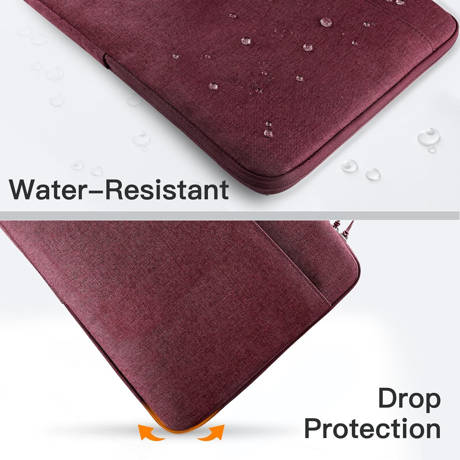 Laptop Sleeve for 13.3-Inch MacBook Air/Pro, 14-Inch MacBook Pro 2021 M1, 13-13.6 Inch Notebook, Waterproof