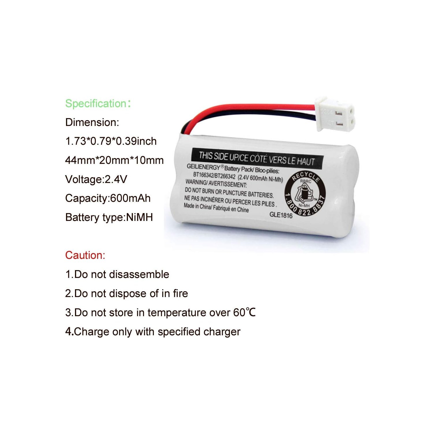Replacement y BT166342 / BT266342 BT183342/BT283342 BT166342/BT266342 Compatible for Cordless