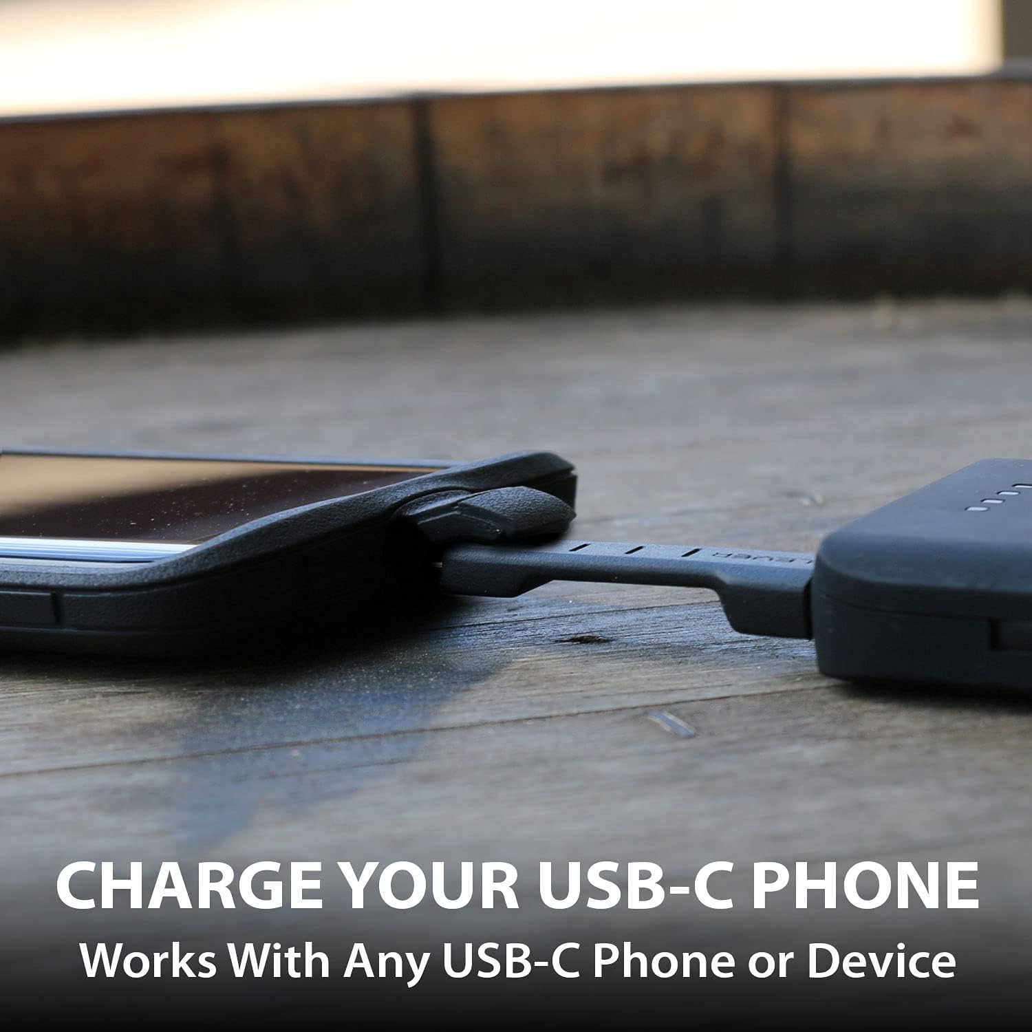 CableKit - Keychain USB C Cable Kit for Android Phones - Includes ro USB Adapter, Short USB C Cable,