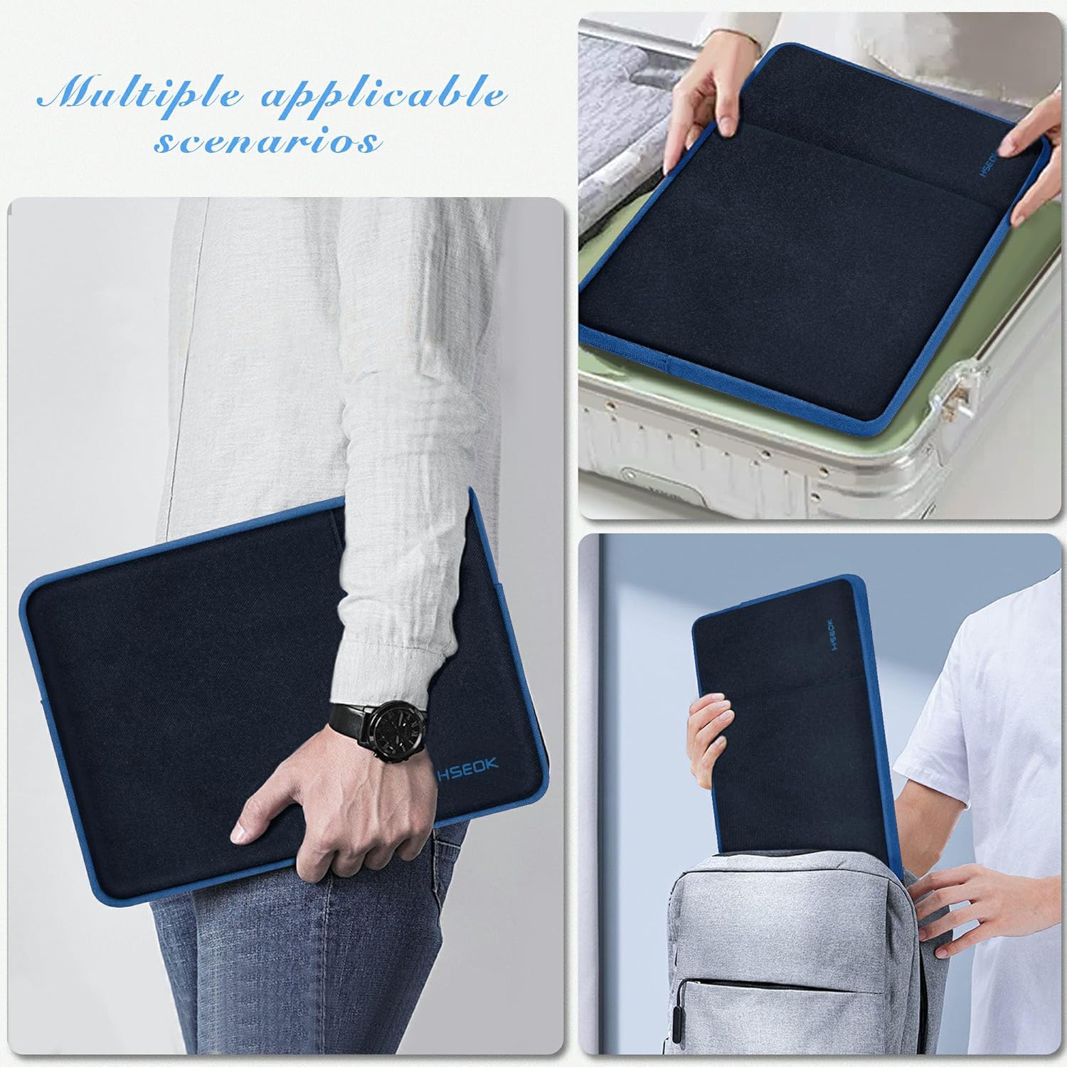 Laptop Case 13.3 Inch Sleeve Recyc Water Resistant Cover for MacBook Pro 14" M3 M2 M1 Chip Pro Max 2024-2021